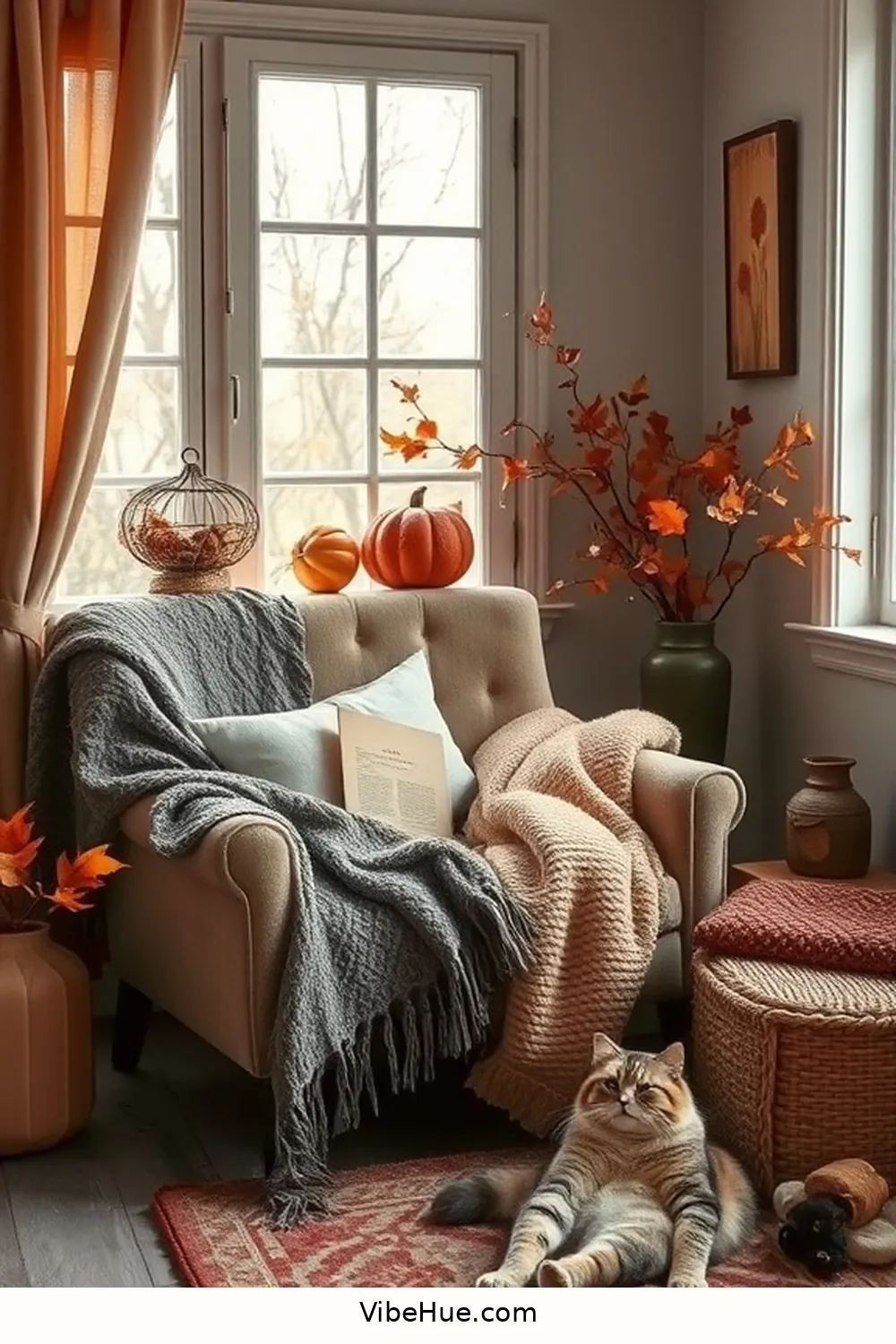 Creating a Fall Bedroom With Modern Glam Style 10 Creating a Cozy Reading Nook for Creating a Fall Bedroom With Modern Glam Style