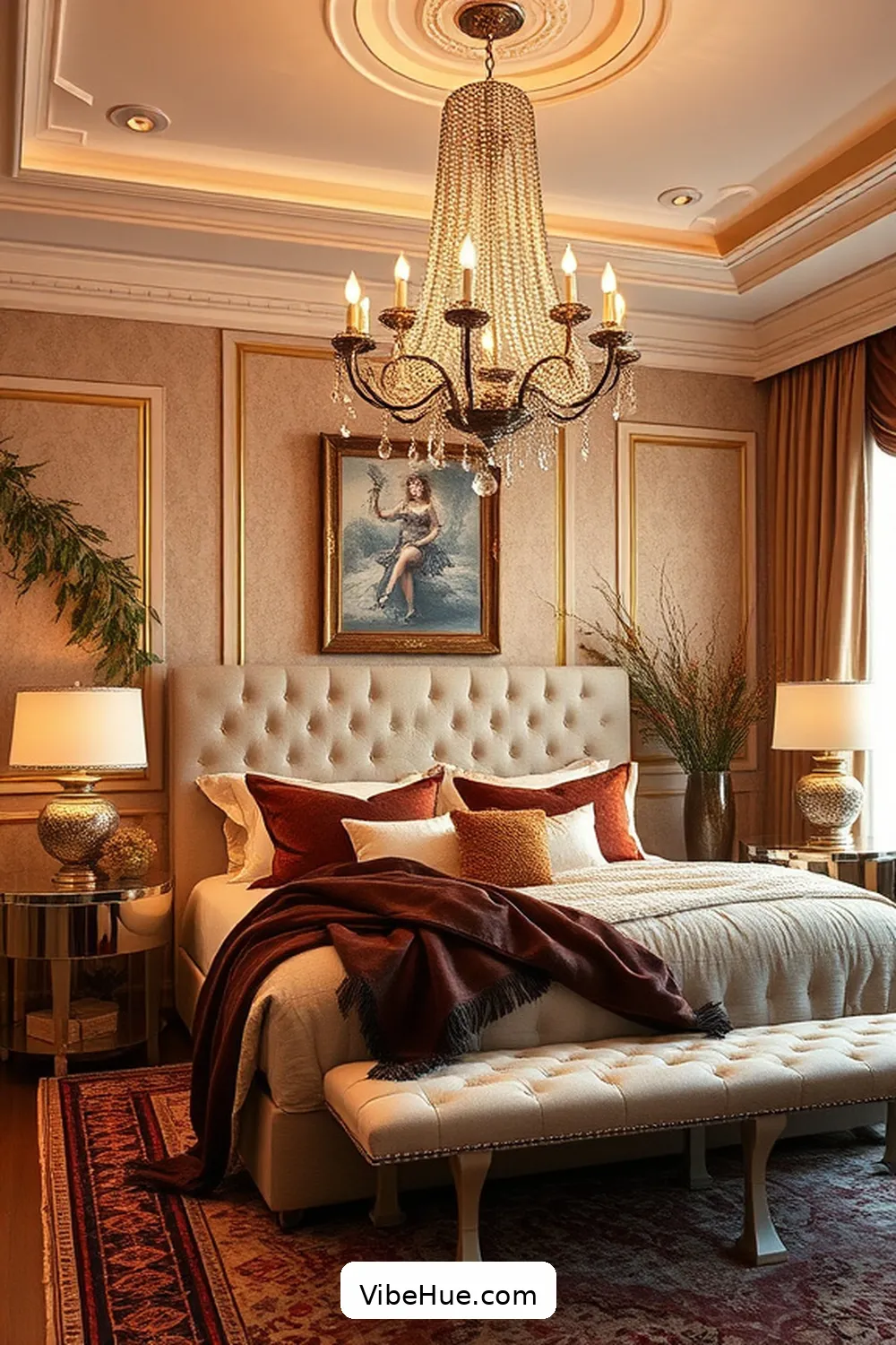 Creating a Fall Bedroom With Modern Glam Style 5 Incorporating Statement Lighting for Creating a Fall Bedroom With Modern Glam Style