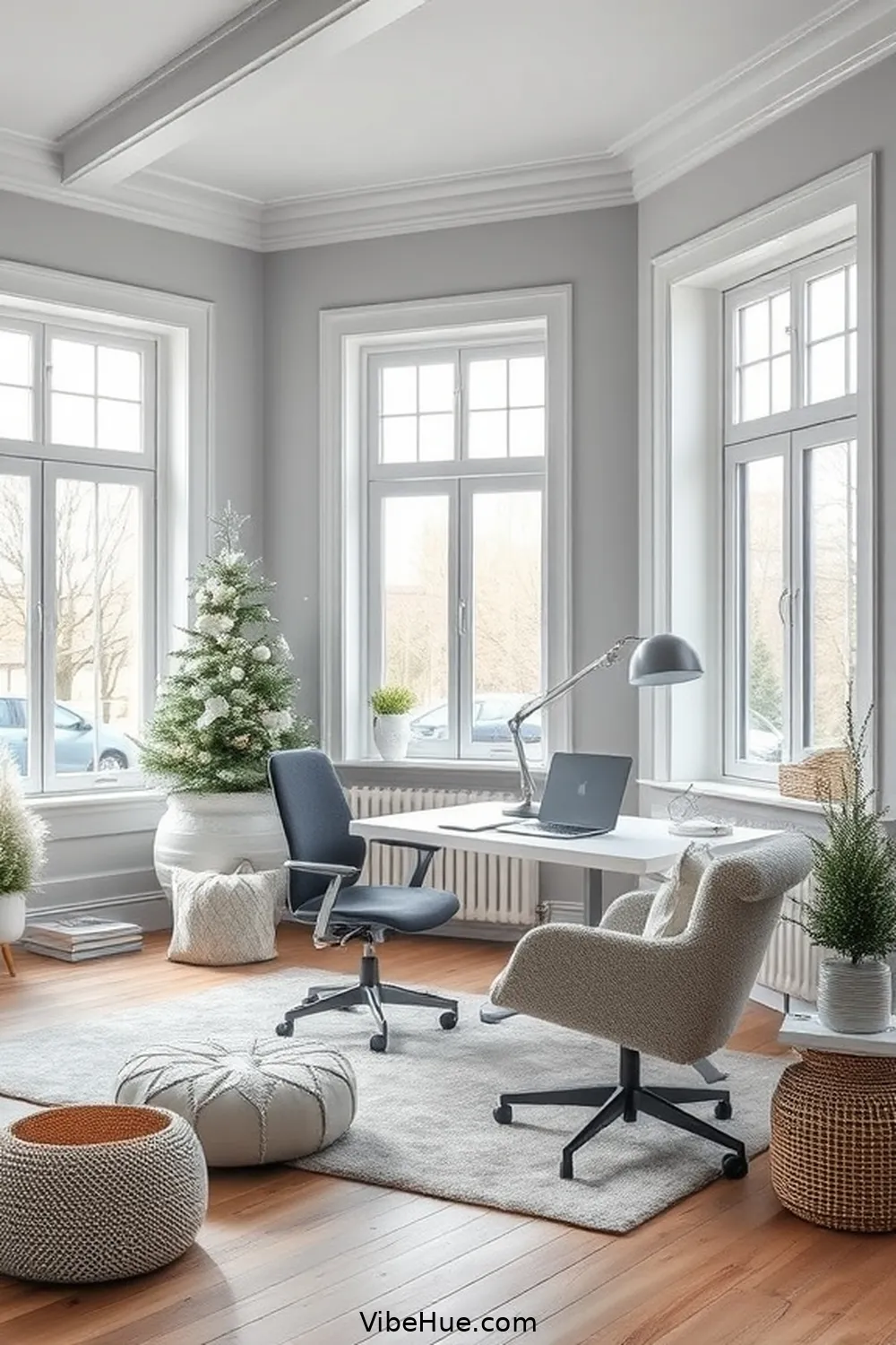 Choosing a Color Palette for Creating a Scandinavian-Style Holiday Home Office