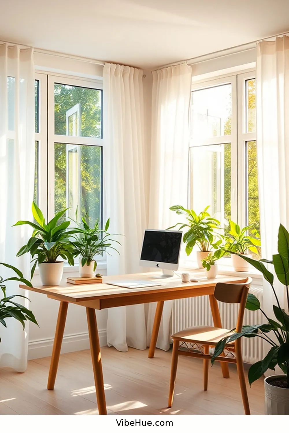 Maximizing Natural Light for Creating a Scandinavian-Style Holiday Home Office
