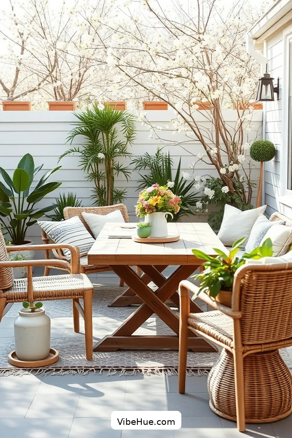 Creating a Scandinavian-Style Spring Outdoor Patio 5 Emphasizing Natural Materials for Creating a Scandinavian-Style Spring Outdoor Patio