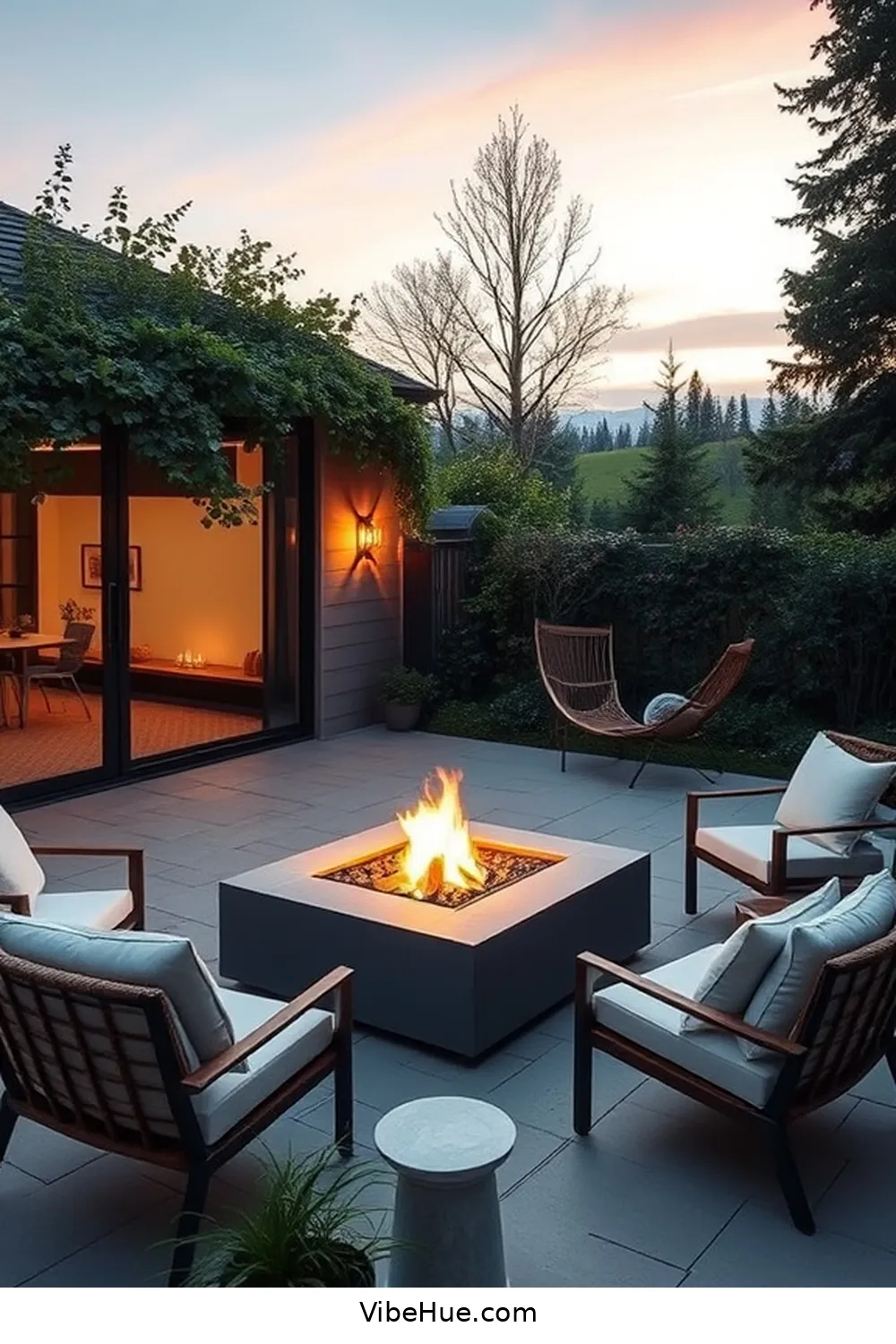 Creating a Scandinavian-Style Spring Outdoor Patio 10 Including a Fire Pit or Heat Source for Creating a Scandinavian-Style Spring Outdoor Patio