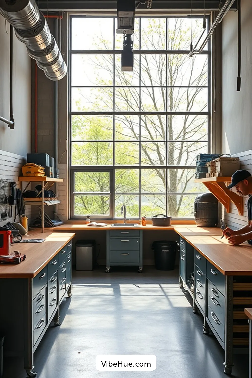 Adding Functional Workspaces and Workbenches for Creating a Spring Garage With Industrial Style: a Step-By-Step Guide