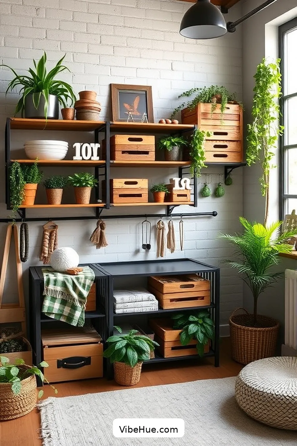 Creative Storage Solutions for Creating a Summer Nursery in Industrial Style