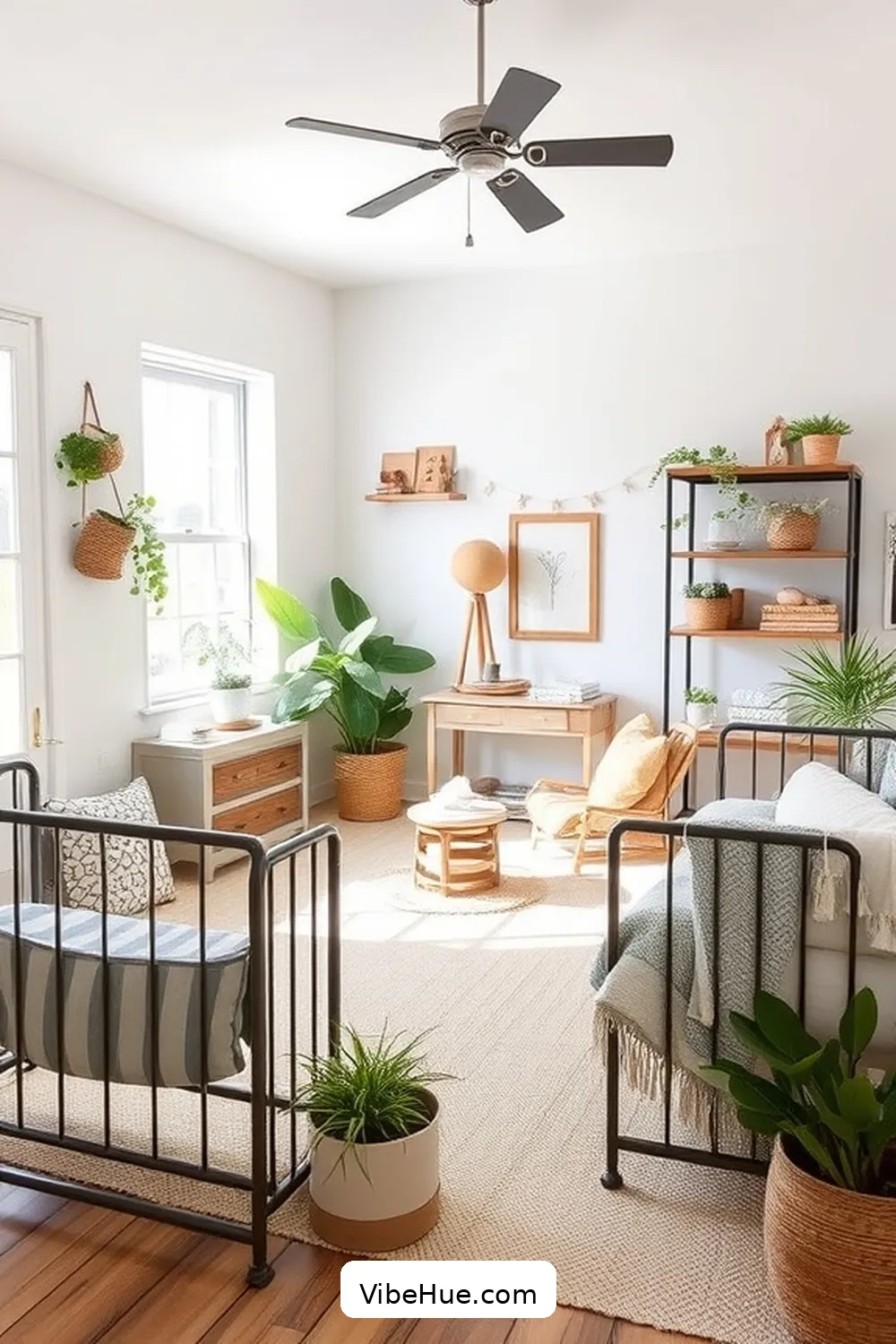 Furniture Selection for Functionality and Style for Creating a Summer Nursery in Industrial Style