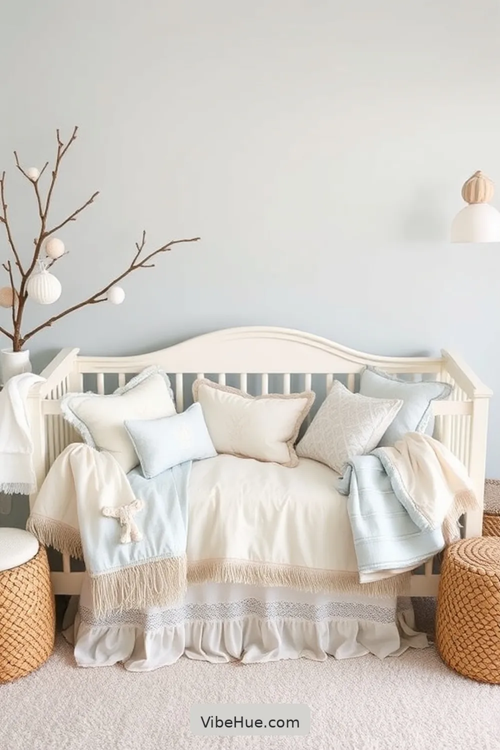Creating a Winter Nursery With Coastal Style 4 Selecting the Right Bedding and Fabrics for Creating a Winter Nursery With Coastal Style