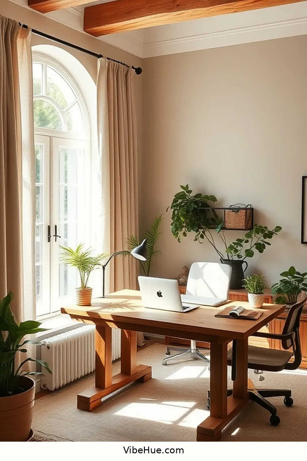 Design Your Spring Home Office With Rustic Style 3 Choose a Neutral Color Palette for Design Your Spring Home Office With Rustic Style