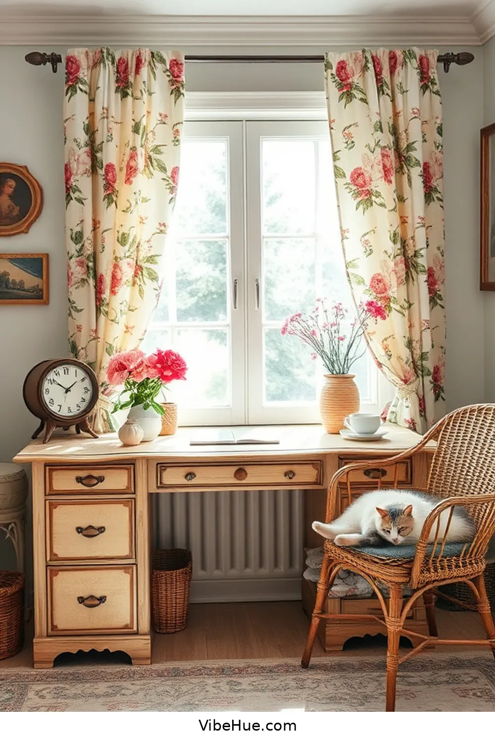 Design Your Spring Home Office With Rustic Style 6 Utilize Vintage Decor Pieces for Design Your Spring Home Office With Rustic Style