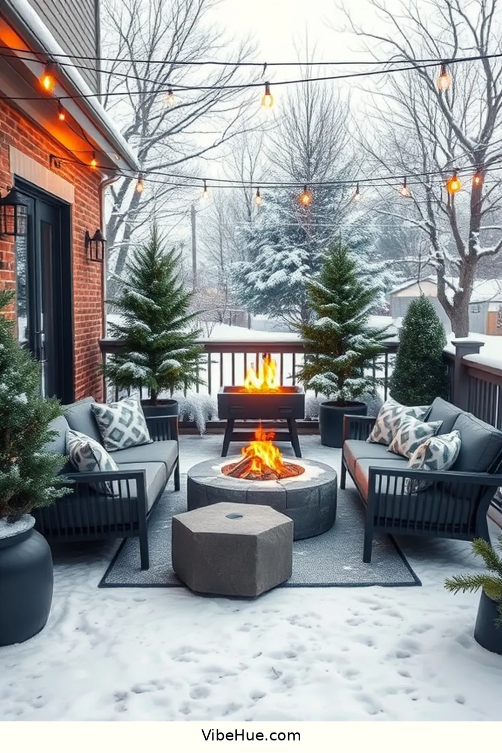Designing a Winter Outdoor Patio in Modern Glam Style 6 Incorporating Natural Elements for Designing a Winter Outdoor Patio in Modern Glam Style