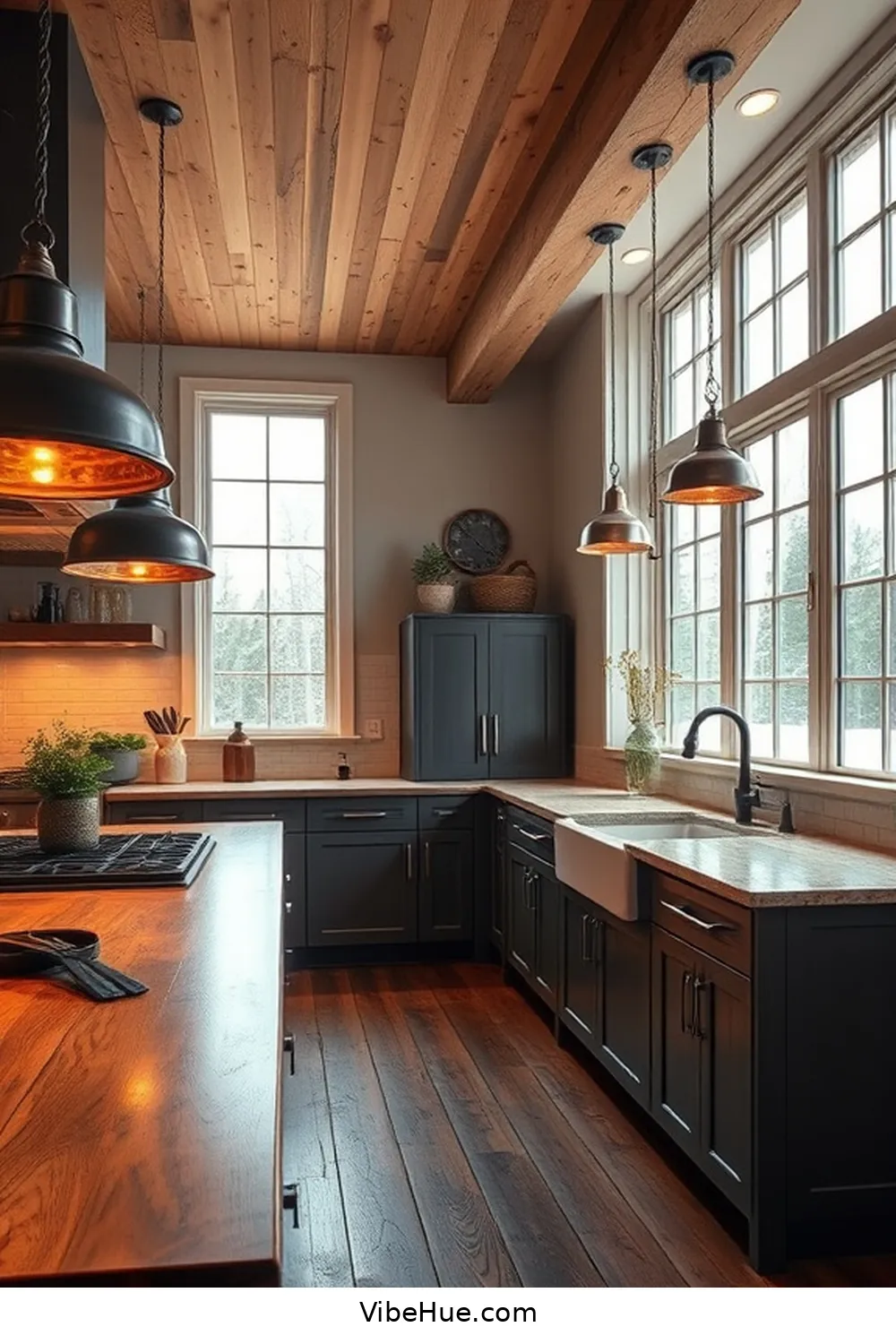 Enhancing Lighting for Ambiance and Utility for Designing a Year-Round Kitchen in Modern Farmhouse Style