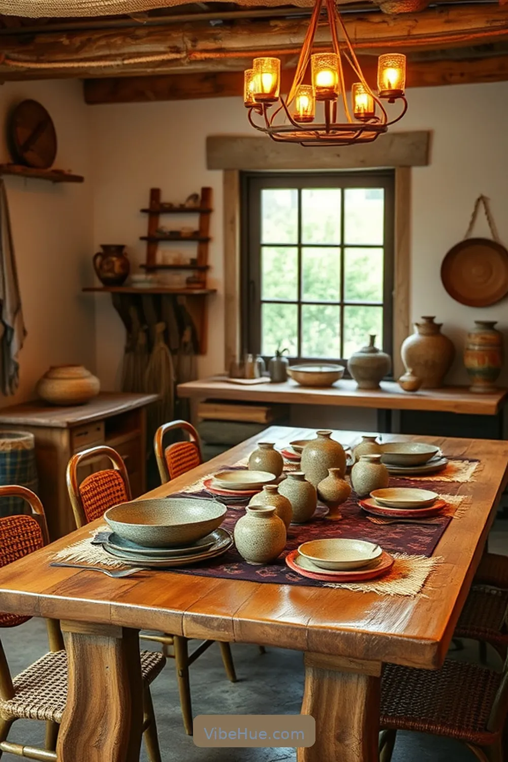 Designing a Year-Round Rustic Style Dining Room: Tips and Tricks 11 Decorate With Artisan and Handmade Pieces for Designing a Year-Round Rustic Style Dining Room: Tips and Tricks