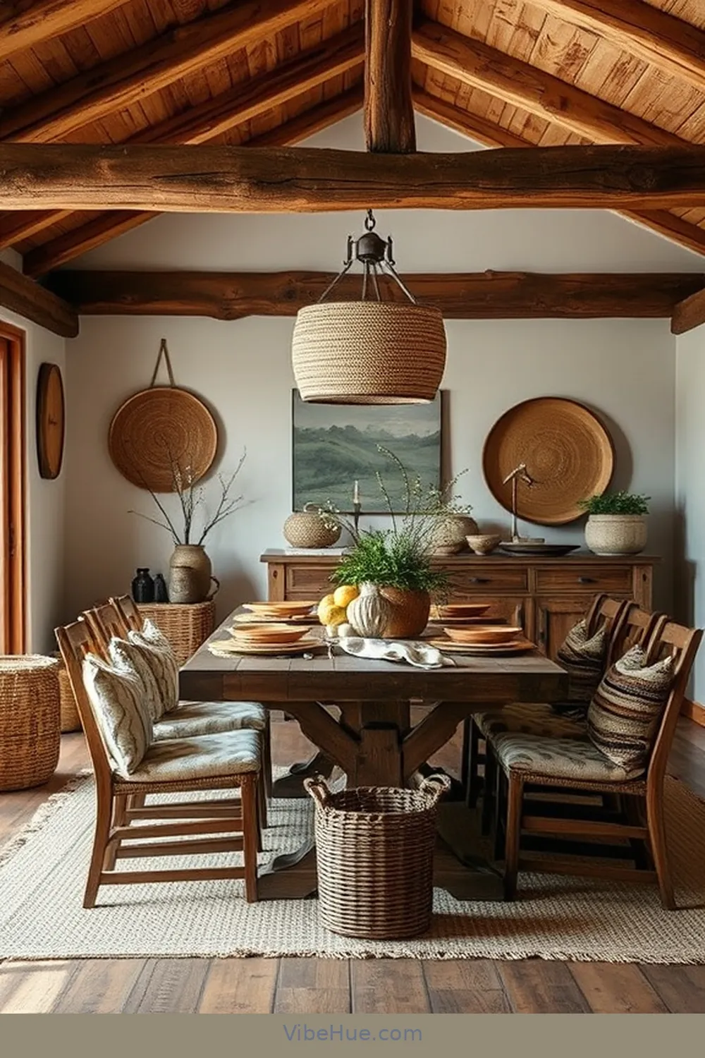 Designing a Year-Round Rustic Style Dining Room: Tips and Tricks 4 Incorporate Natural Textures for Designing a Year-Round Rustic Style Dining Room: Tips and Tricks