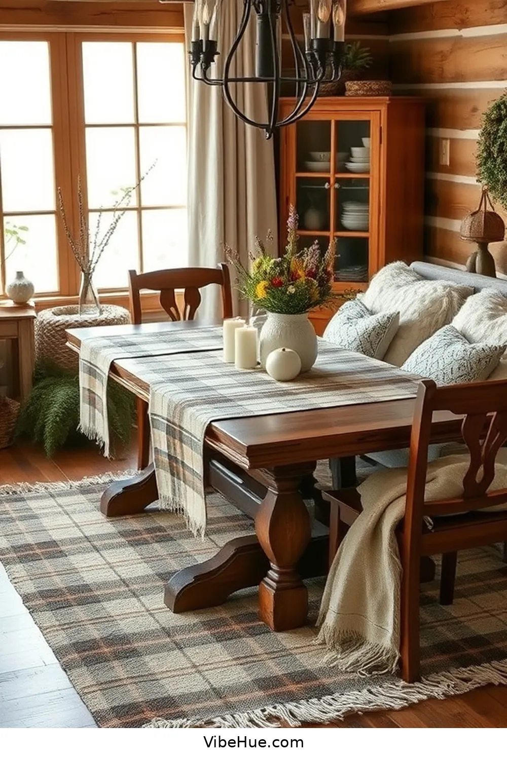 Designing a Year-Round Rustic Style Dining Room: Tips and Tricks 10 Layer Textiles for Comfort for Designing a Year-Round Rustic Style Dining Room: Tips and Tricks