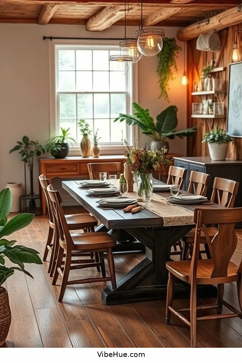 Designing a Year-Round Rustic Style Dining Room: Tips and Tricks 6 Mix Vintage and Modern Elements for Designing a Year-Round Rustic Style Dining Room: Tips and Tricks