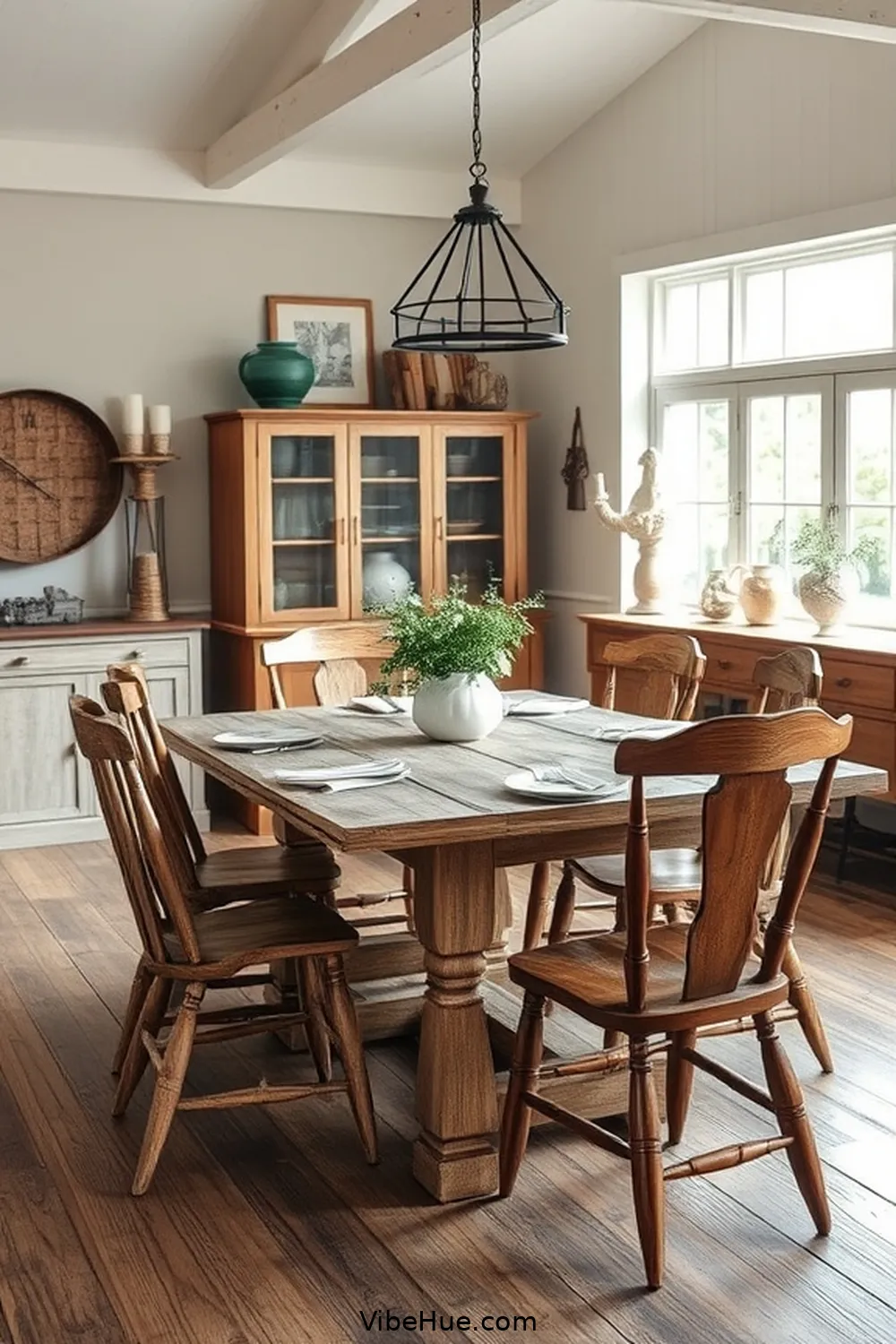 Designing a Year-Round Rustic Style Dining Room: Tips and Tricks 7 Use Farmhouse-Inspired Dining Tables for Designing a Year-Round Rustic Style Dining Room: Tips and Tricks