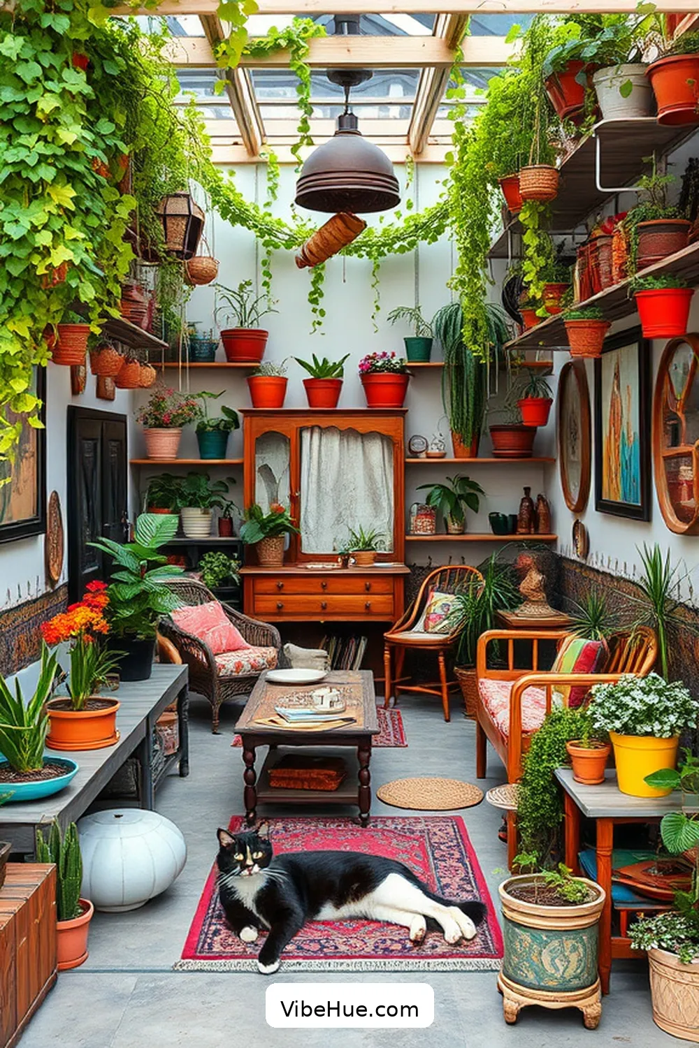 Essential Tips for a Bohemian-Style Spring Garage 11 Incorporate Plants and Greenery for Essential Tips for a Bohemian-Style Spring Garage