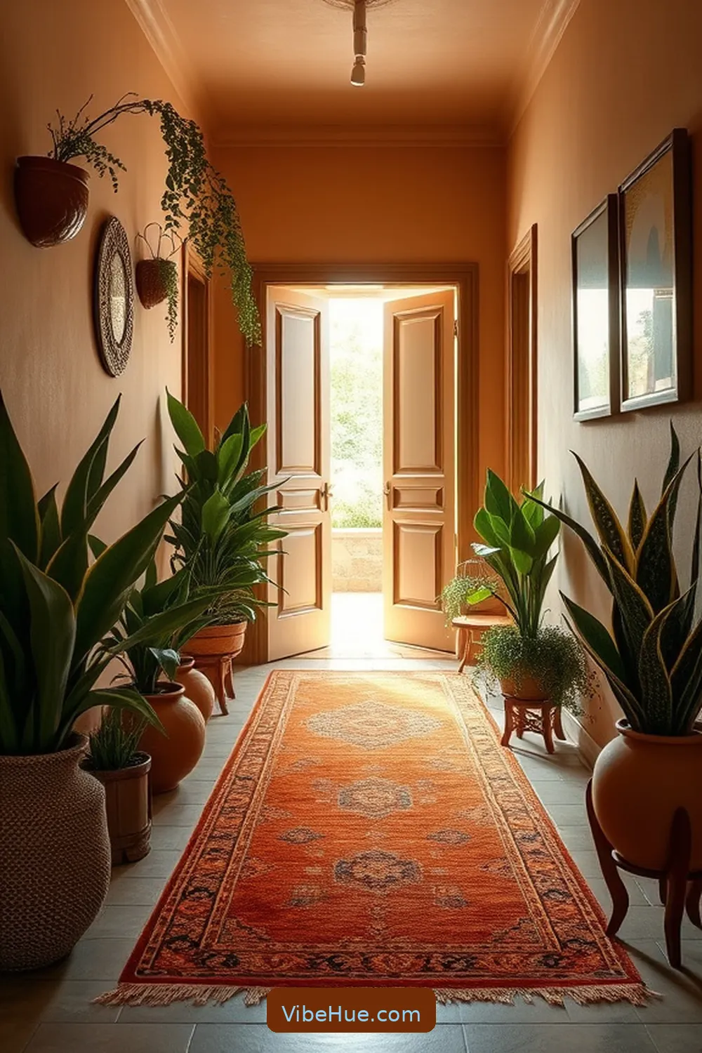 Embrace Earthy Tones in Your Color Palette for How to Create a Bohemian Fall Hallway Style