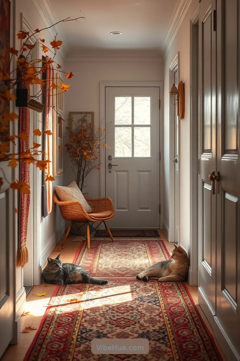 Layer Rugs for Added Warmth and Personality for How to Create a Bohemian Fall Hallway Style