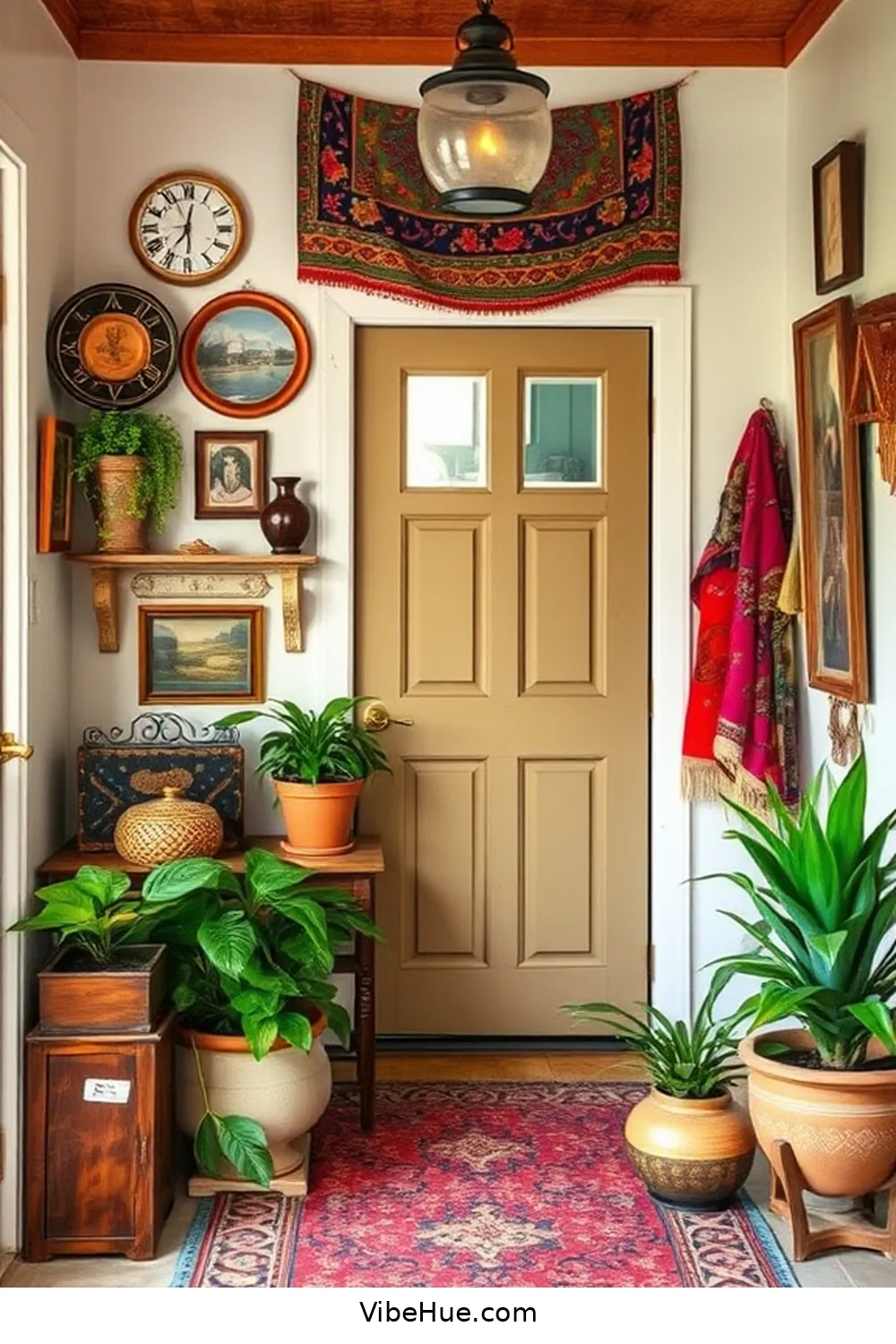 How to Create a Bohemian Style Holiday Entryway 14 Adding Personal Touches With Family Keepsakes for How to Create a Bohemian Style Holiday Entryway