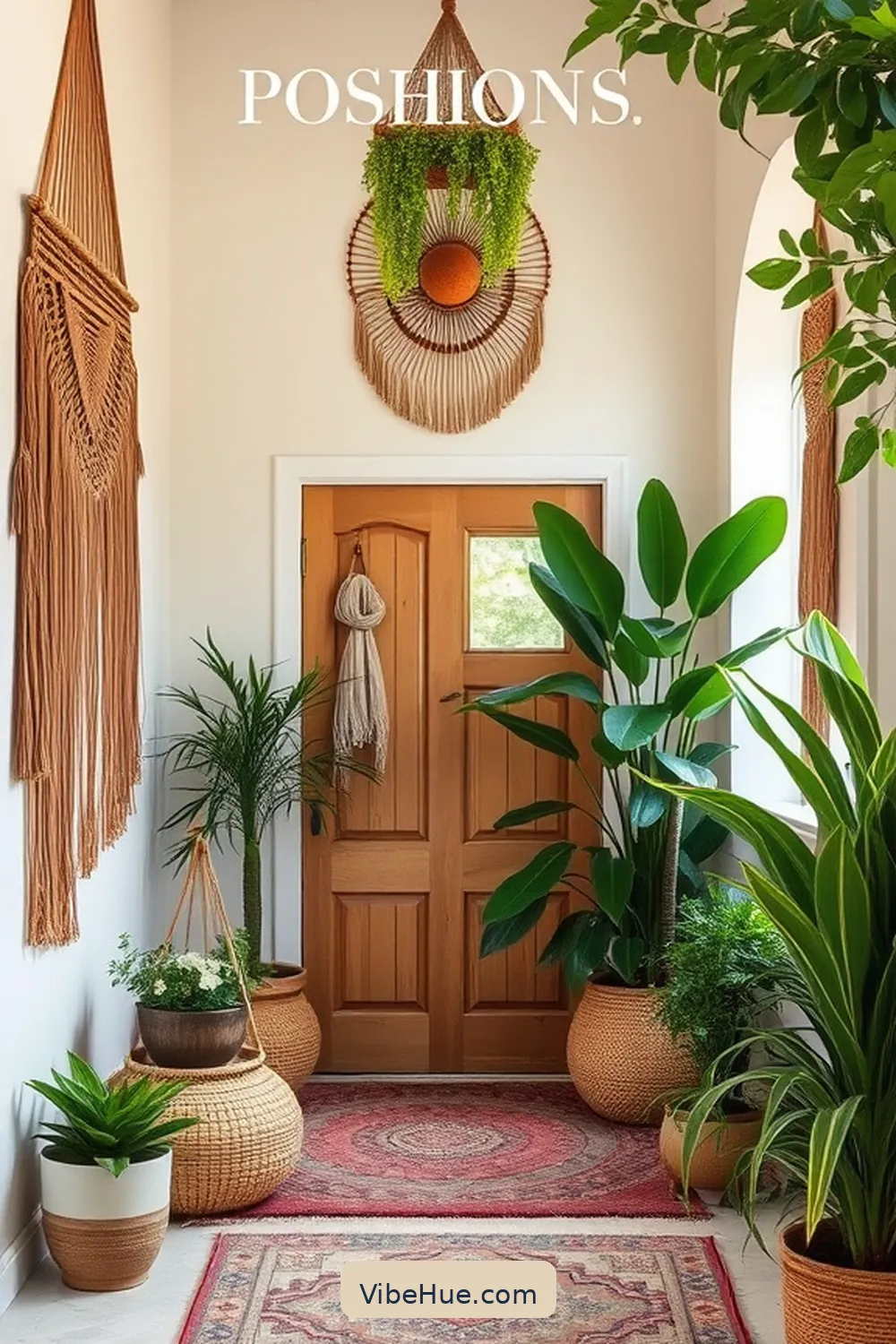 How to Create a Bohemian Style Holiday Entryway 4 Artistic Wall Hangings and Macramé for How to Create a Bohemian Style Holiday Entryway