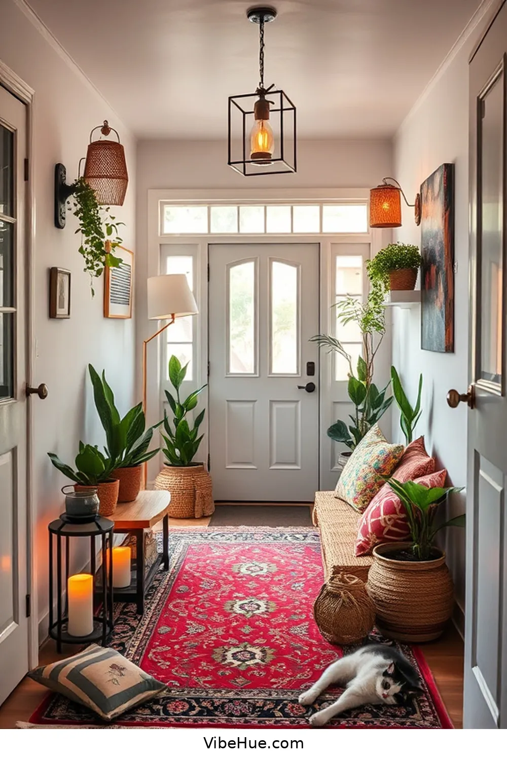 How to Create a Bohemian Style Holiday Entryway 8 Creating a Welcoming Area With Seating for How to Create a Bohemian Style Holiday Entryway