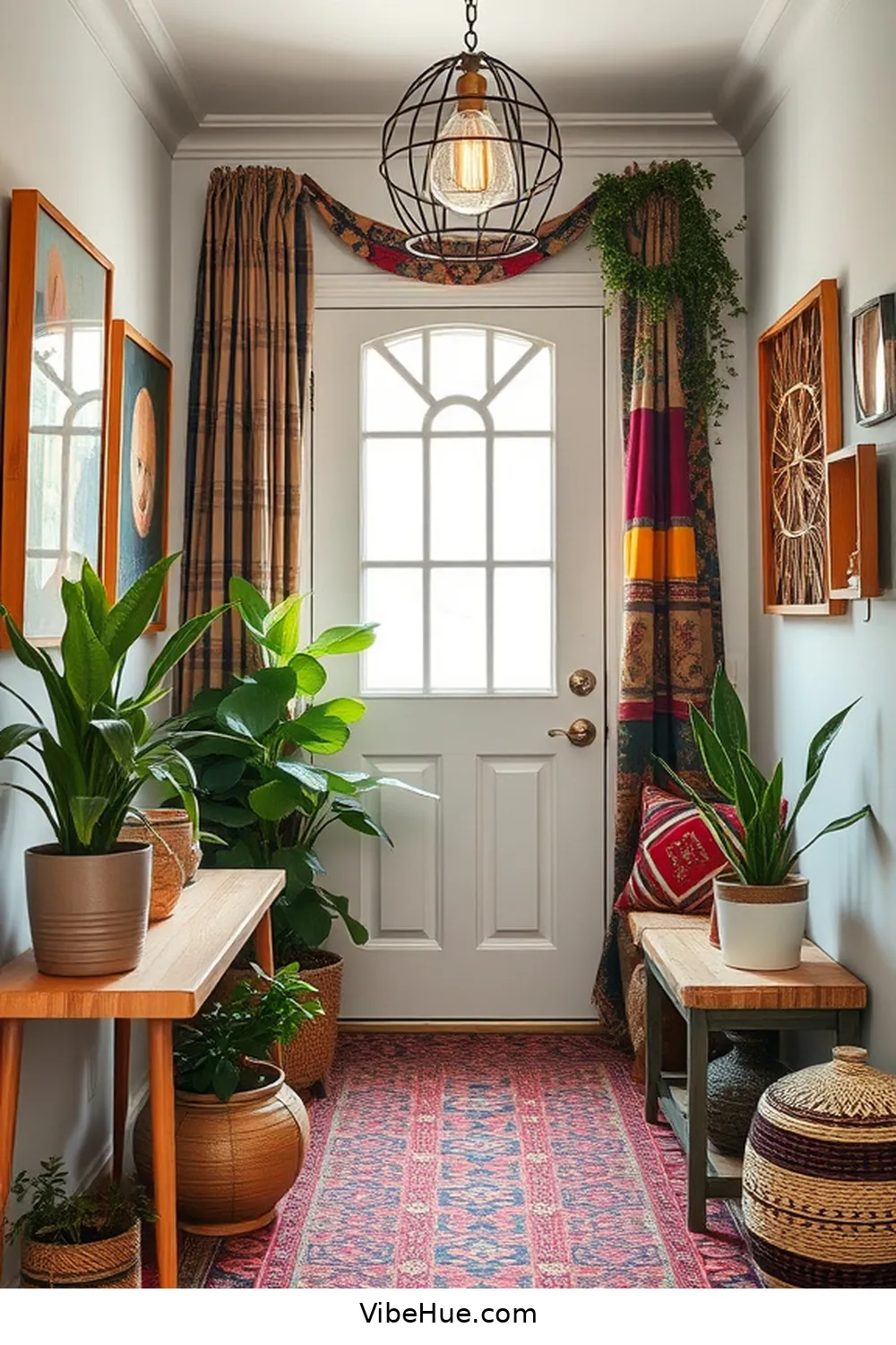 How to Create a Bohemian Style Holiday Entryway 12 Displaying Seasonal Artwork for How to Create a Bohemian Style Holiday Entryway