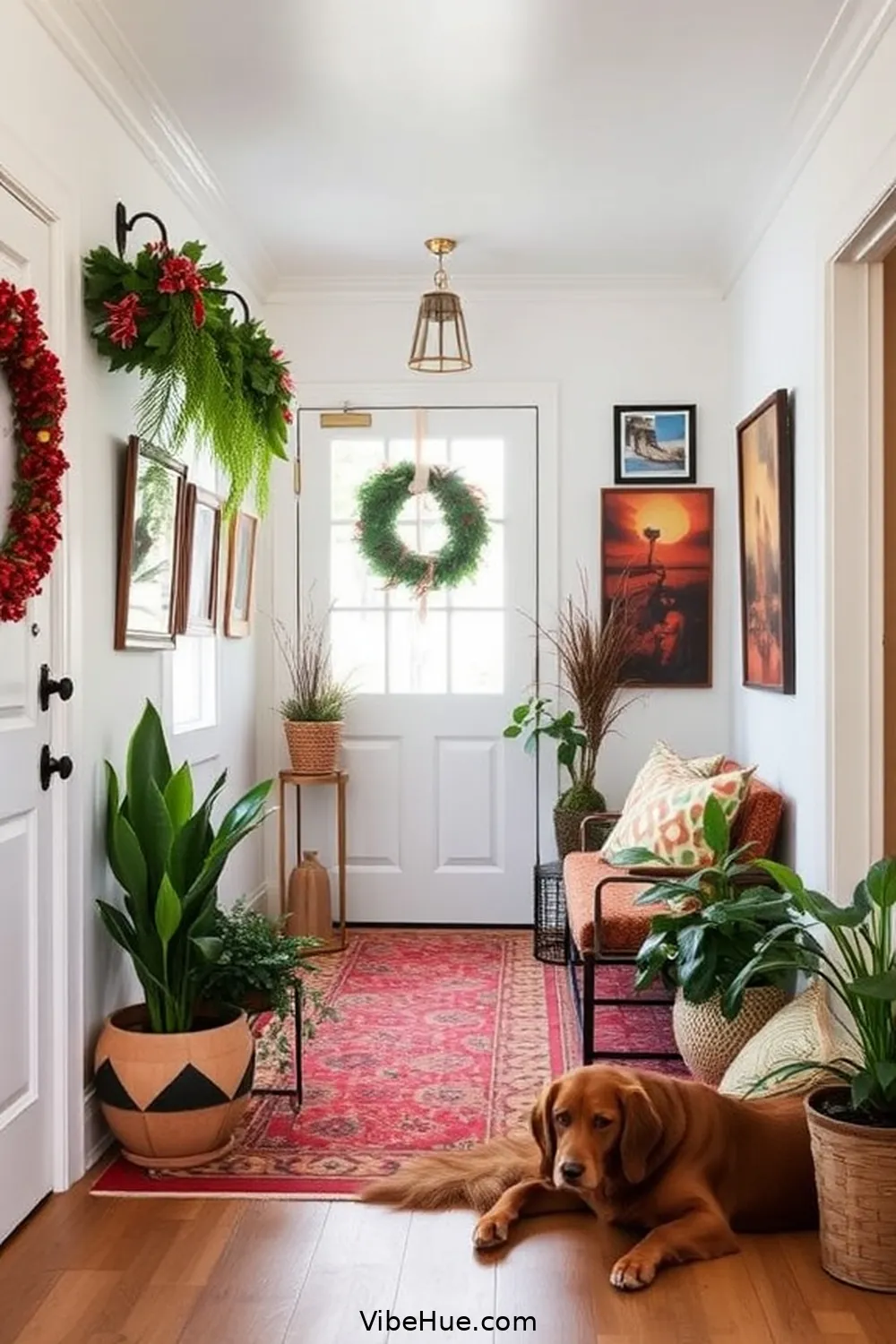 How to Create a Bohemian Style Holiday Entryway 9 Mixing Patterns and Prints for How to Create a Bohemian Style Holiday Entryway