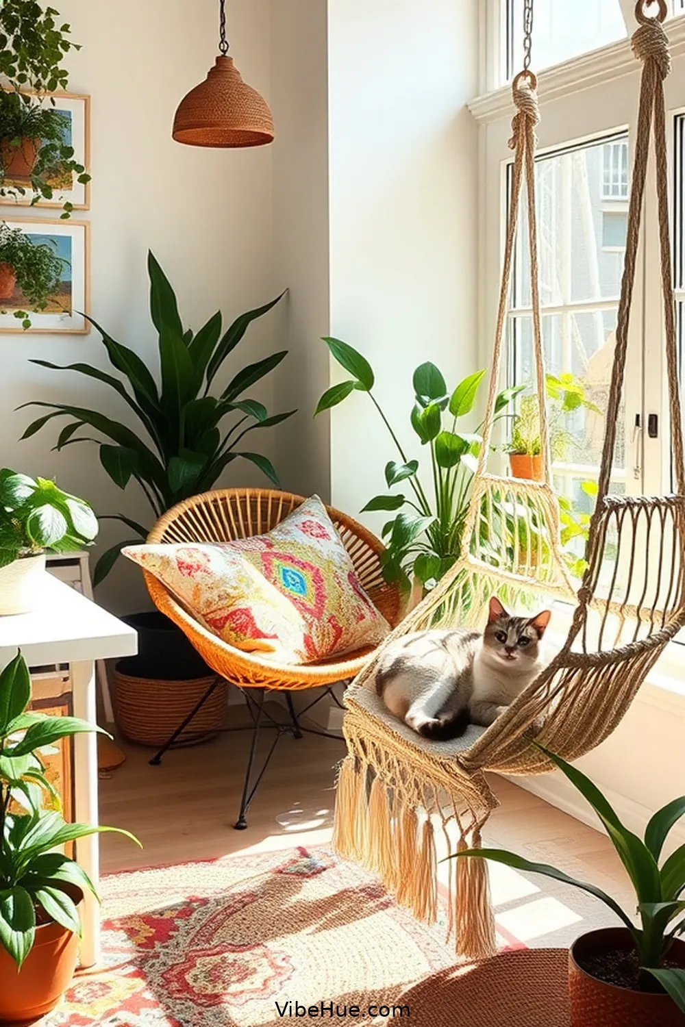 Create Cozy Nooks for How to Create a Bohemian Style Spring Home Office
