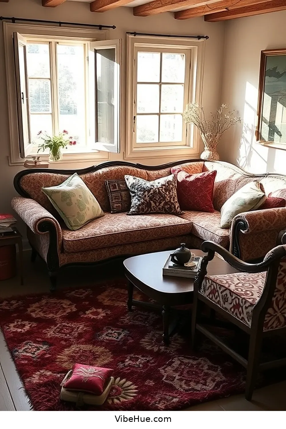Create a Cozy Seating Area for How to Create a Bohemian Style Spring Living Room