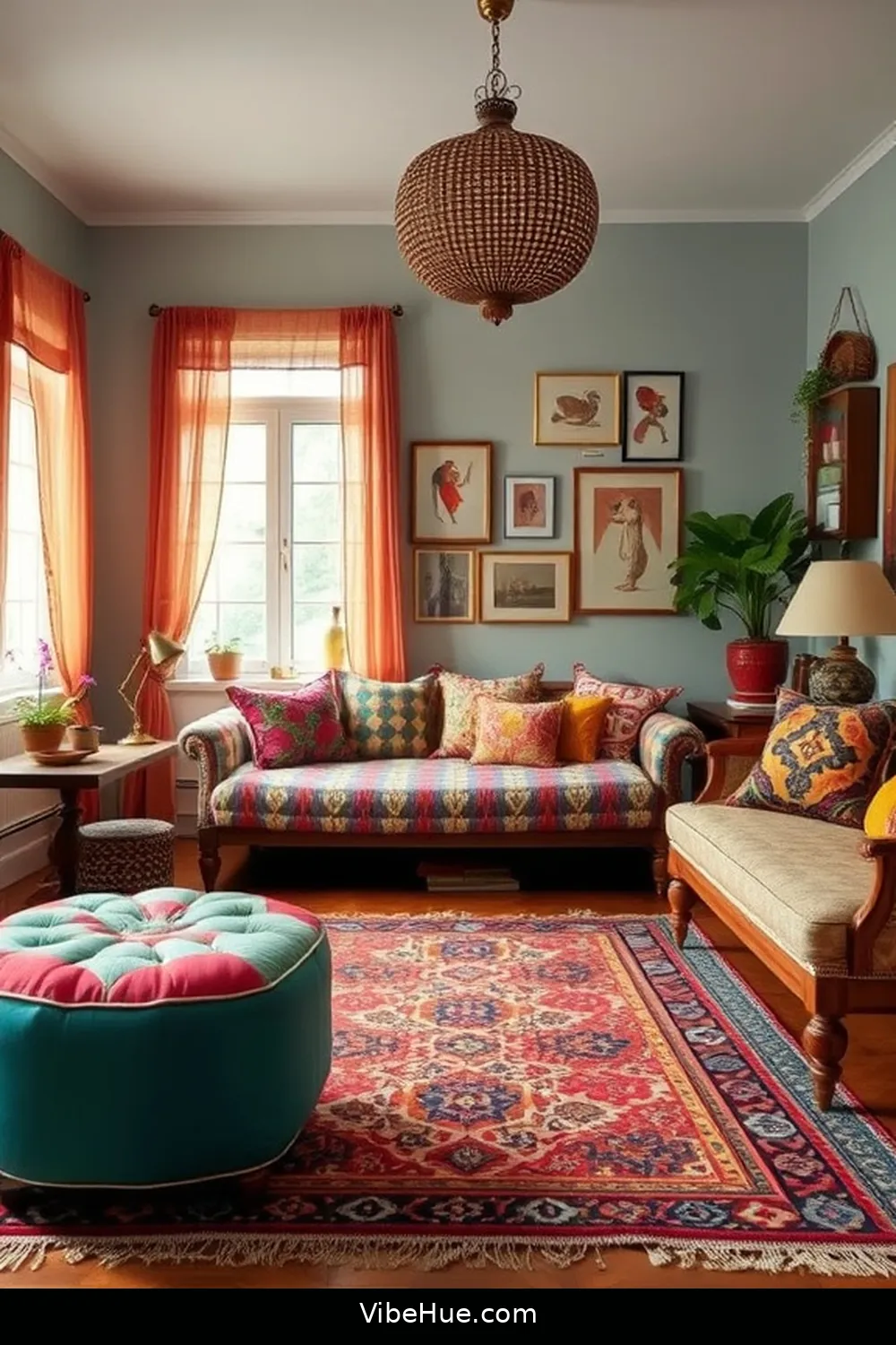 Utilize Multi-functional Furniture for How to Create a Bohemian Style Spring Living Room
