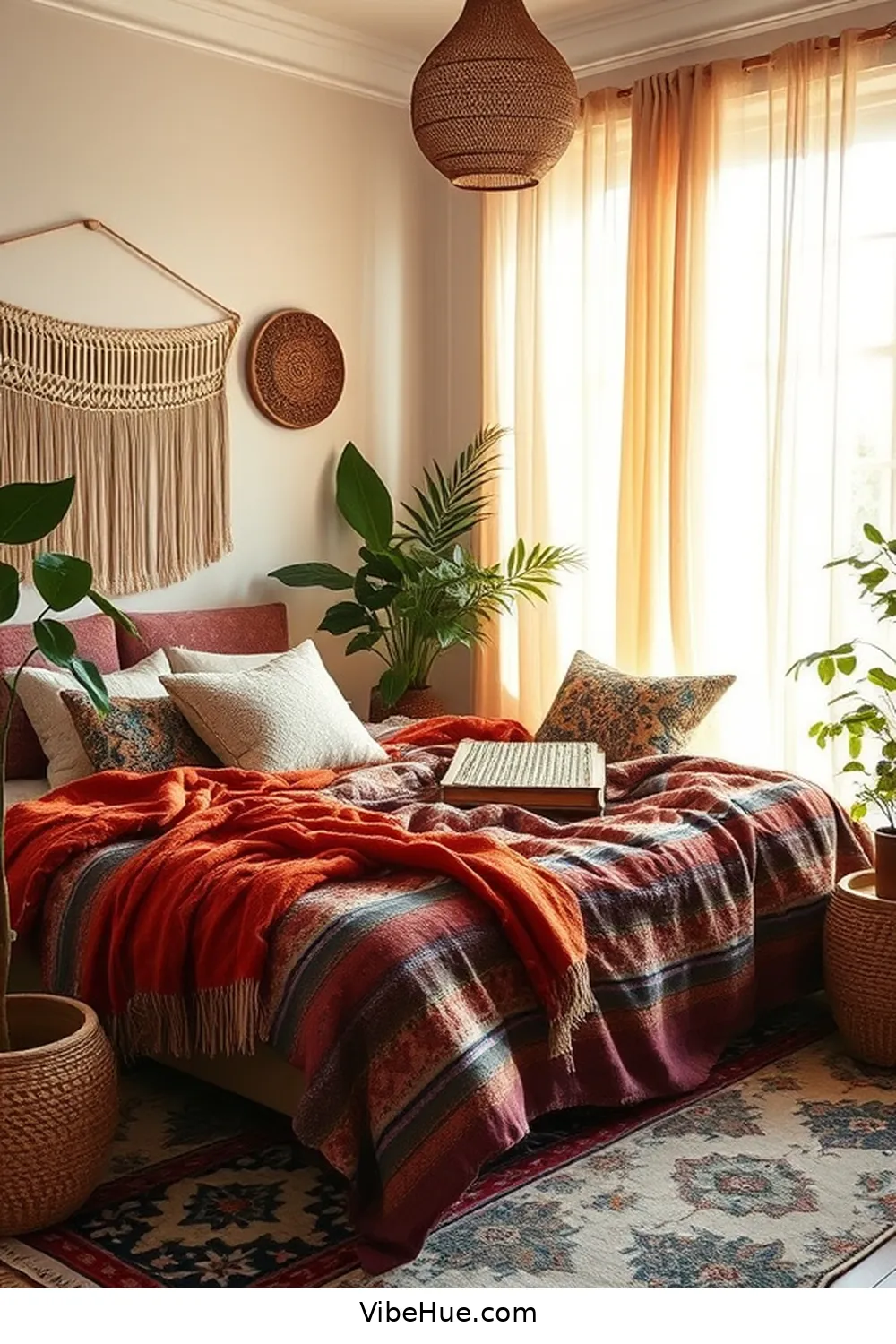 How to Create a Bohemian Style Summer Bedroom 4 Layer Textiles for Warmth and Texture for How to Create a Bohemian Style Summer Bedroom