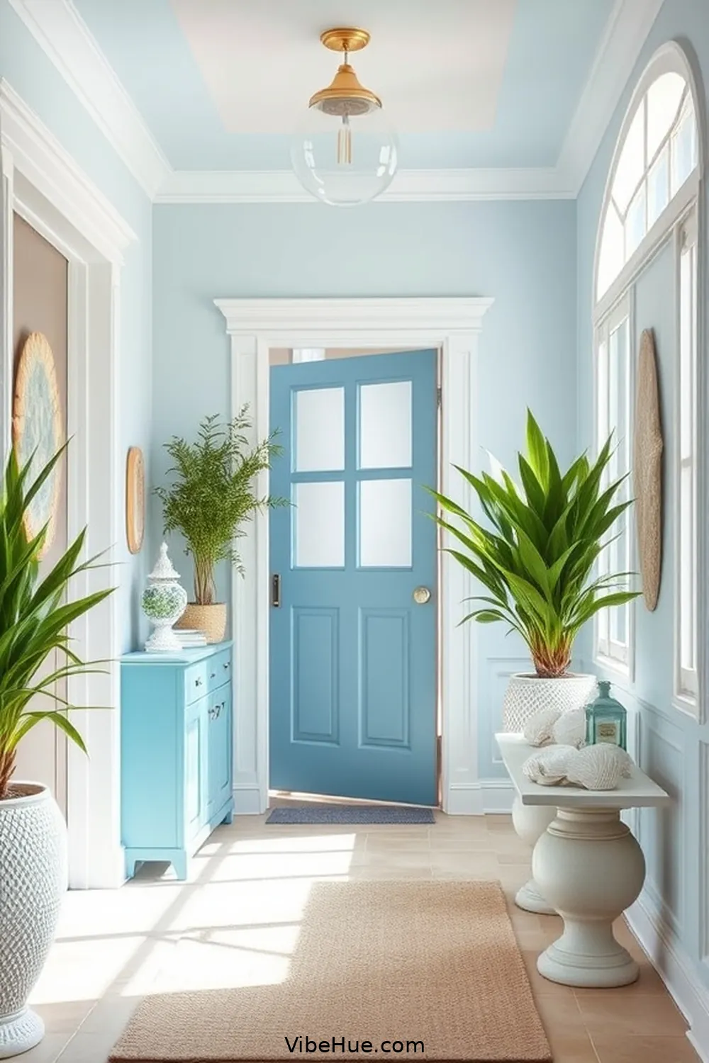 How to Create a Coastal Style Summer Entryway 2 Choose a Soothing Color Palette for How to Create a Coastal Style Summer Entryway