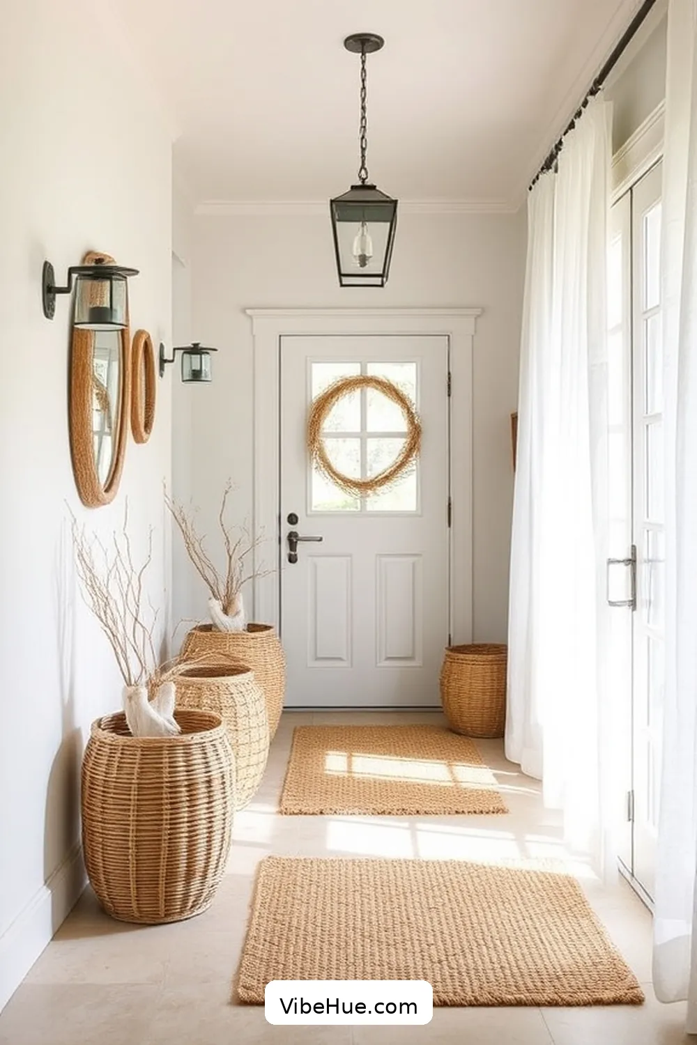 How to Create a Coastal Style Summer Entryway 3 Incorporate Natural Textures for How to Create a Coastal Style Summer Entryway
