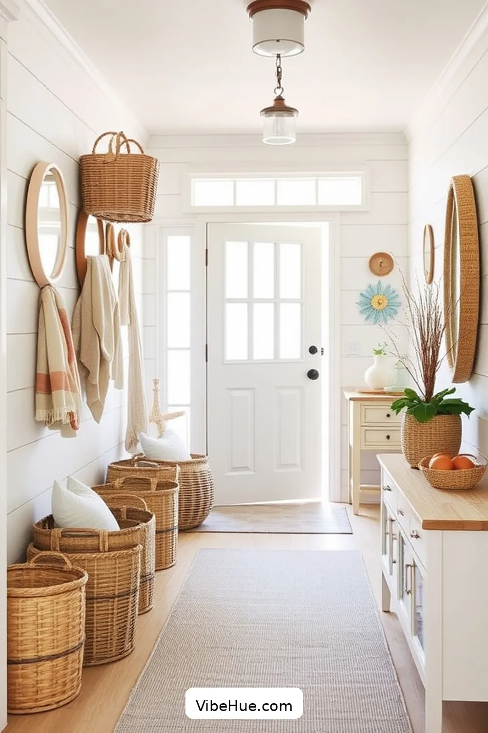 How to Create a Coastal Style Summer Entryway 6 Organize With Functional Elements for How to Create a Coastal Style Summer Entryway