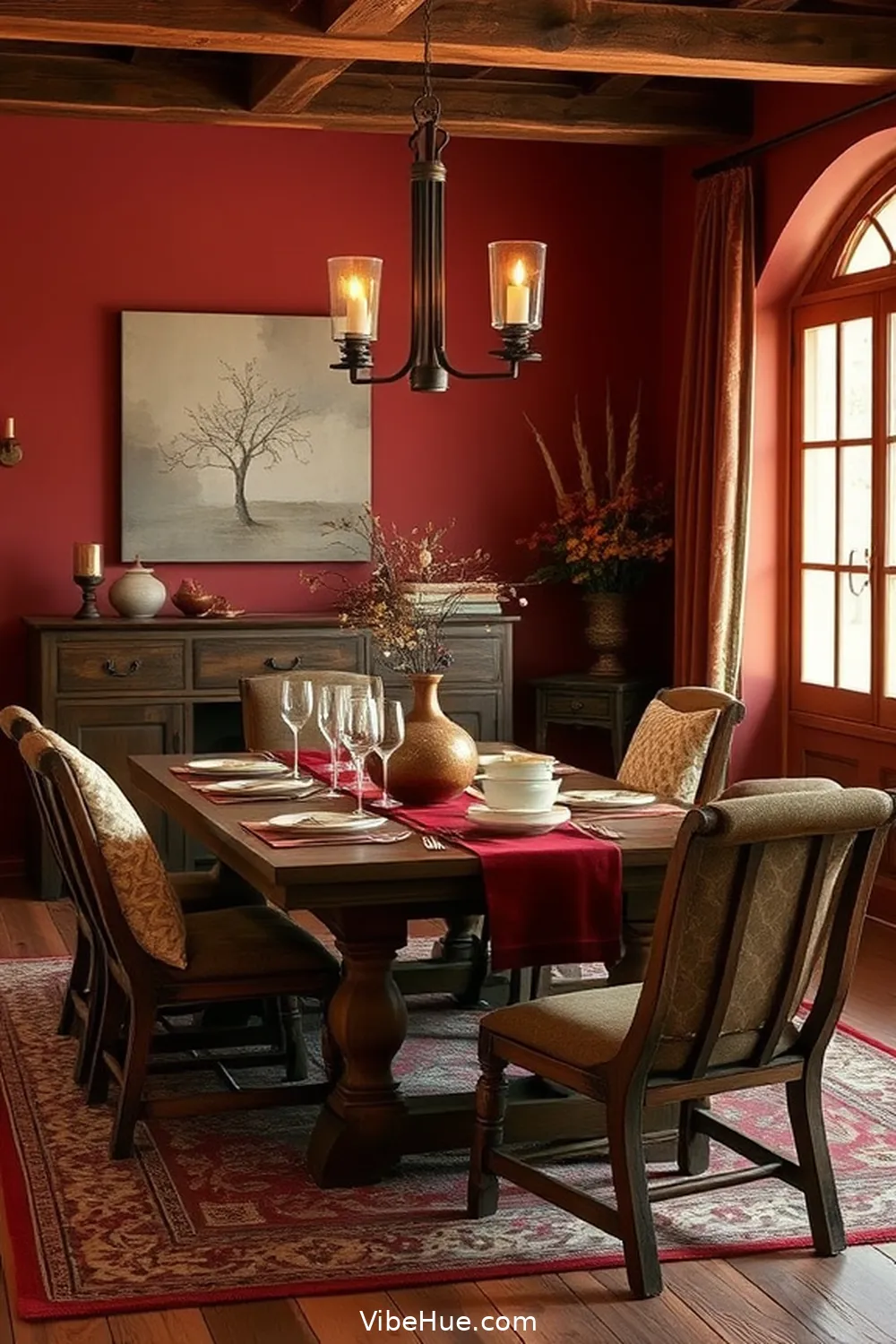 How to Create a Cozy Winter Dining Room With Rustic Style 3 Choose a Warm Color Palette for How to Create a Cozy Winter Dining Room With Rustic Style
