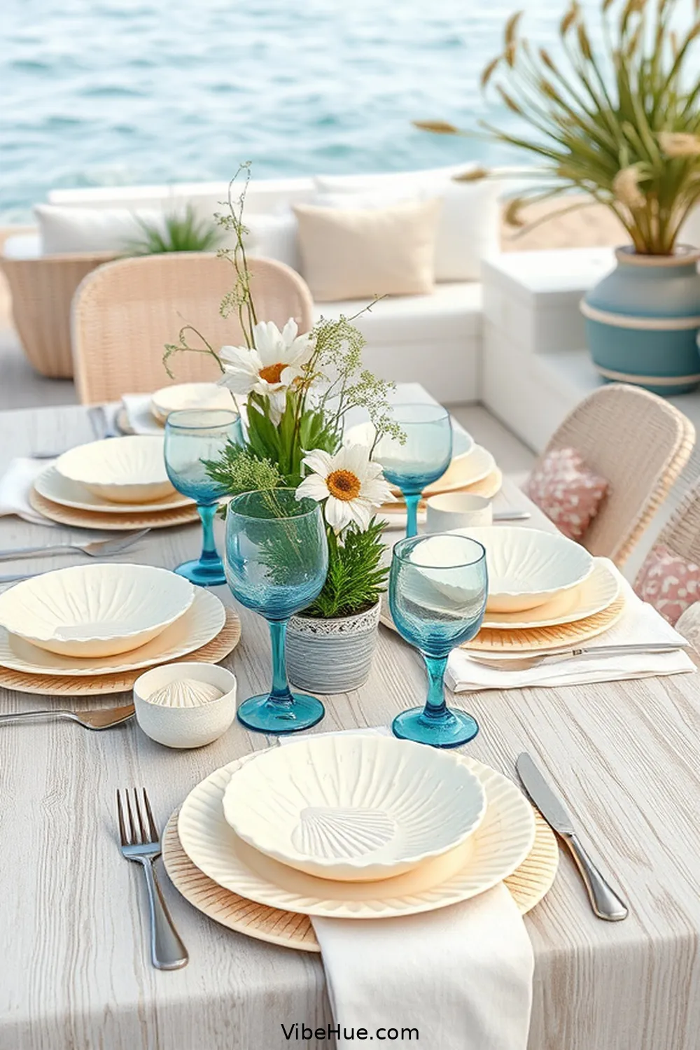 How to Create a Fall Dining Room Coastal Style 5 Choose Coastal-Inspired Tableware for How to Create a Fall Dining Room Coastal Style