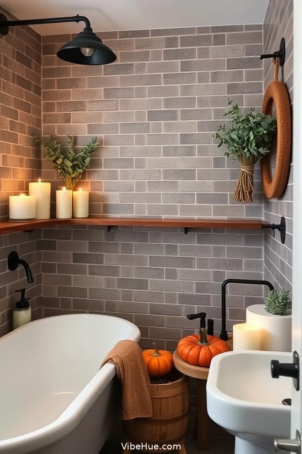 Incorporate Seasonal Scents for How to Create a Fall Industrial Bathroom Style