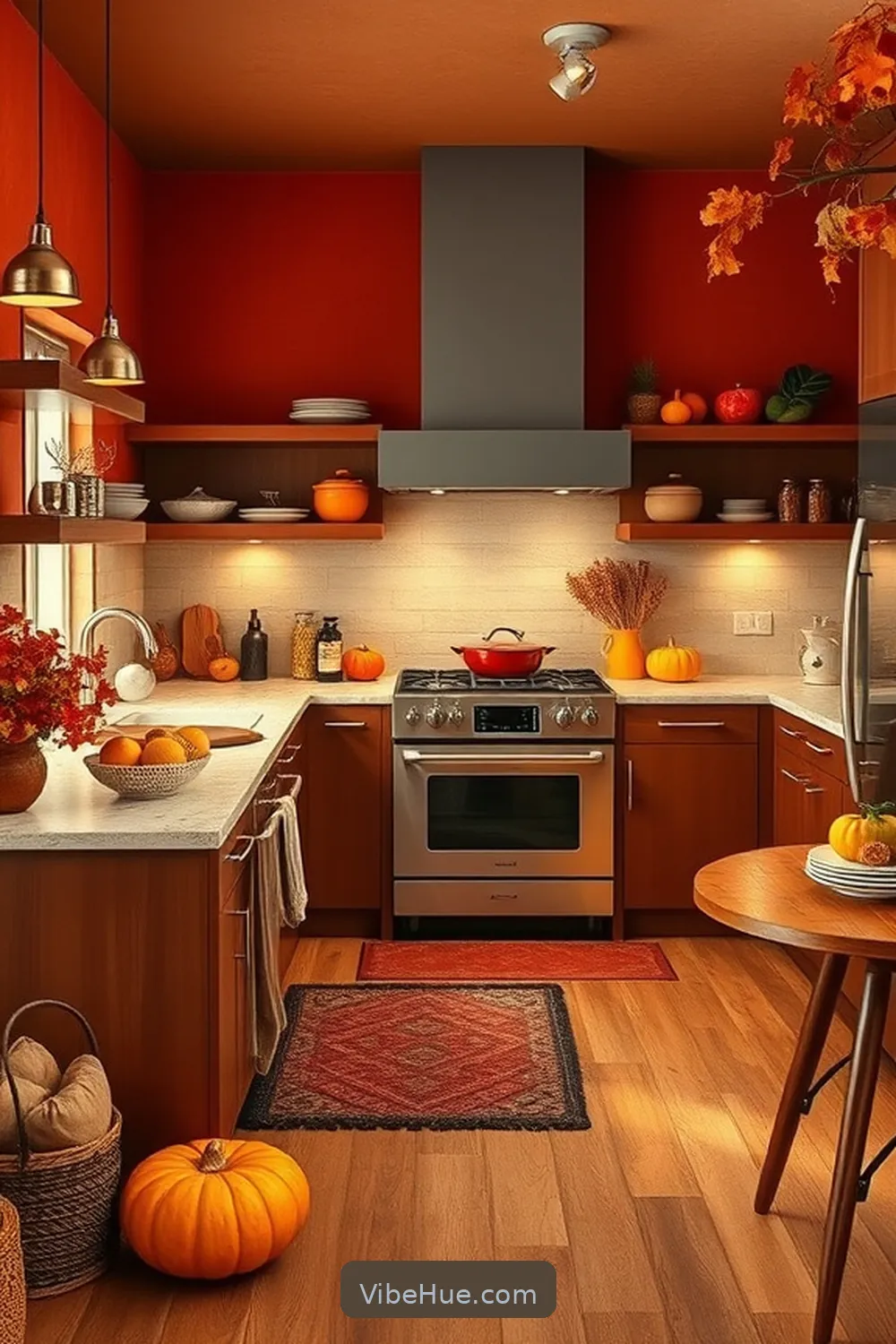 How to Create a Fall Kitchen in Mid-Century Modern Style 2 Embrace Warm Color Palettes for How to Create a Fall Kitchen in Mid-Century Modern Style