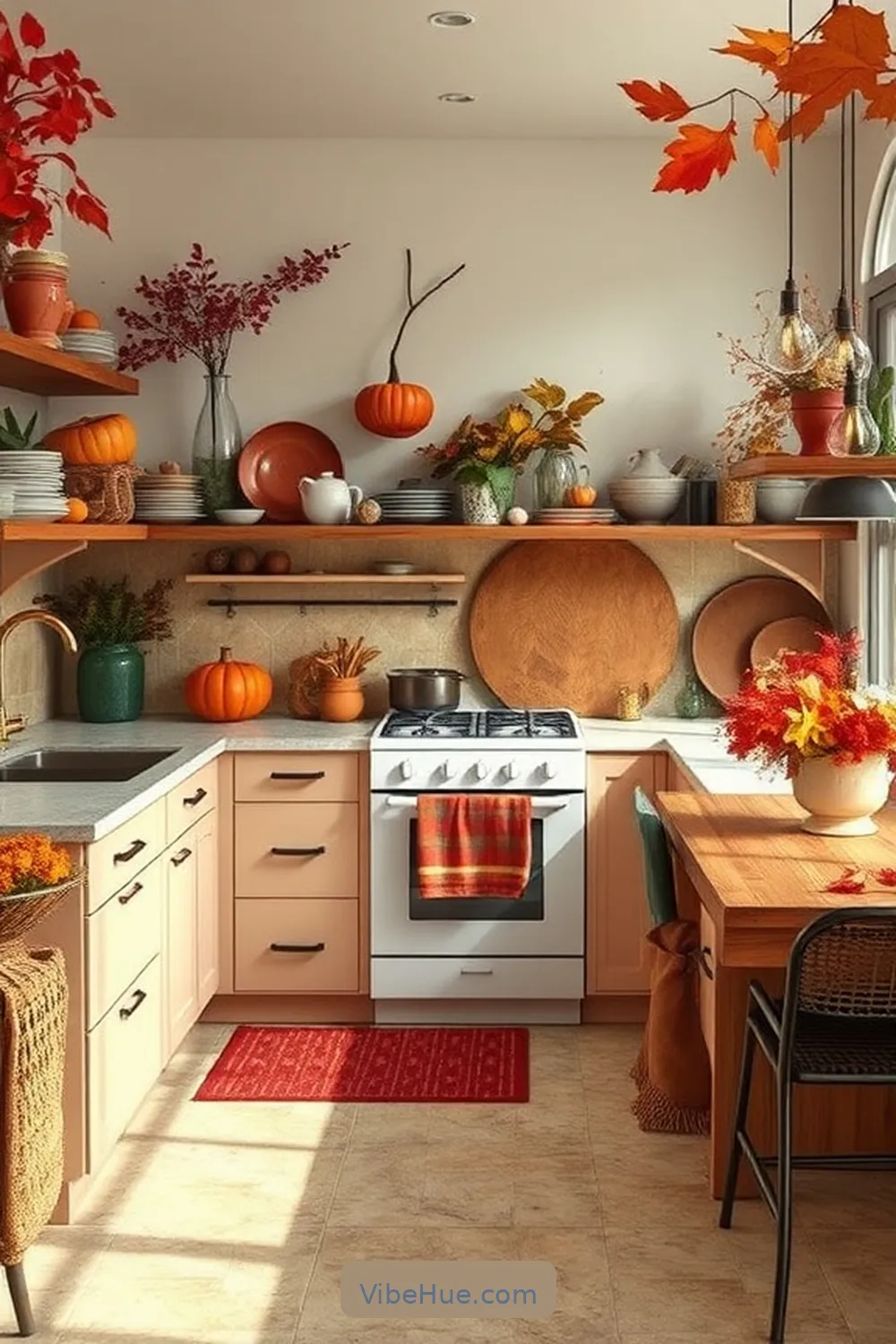 How to Create a Fall Kitchen in Mid-Century Modern Style 4 Showcase Seasonal Decor With Character for How to Create a Fall Kitchen in Mid-Century Modern Style