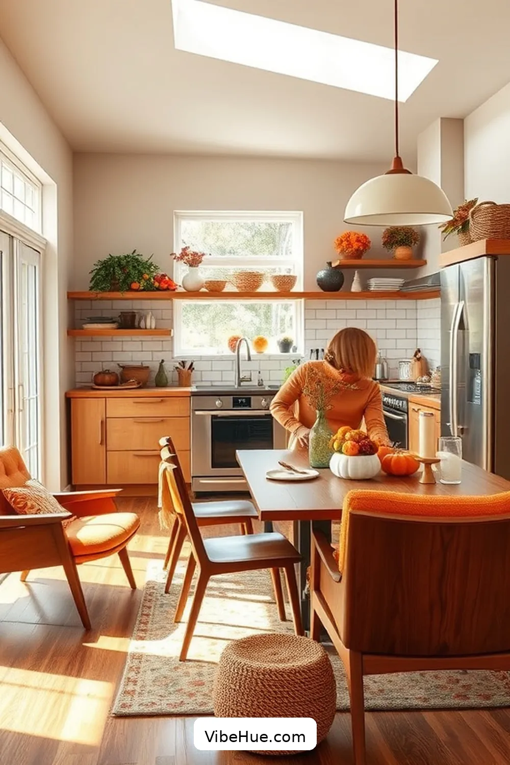 How to Create a Fall Kitchen in Mid-Century Modern Style 6 Utilize Mid-Century Modern Furniture for How to Create a Fall Kitchen in Mid-Century Modern Style