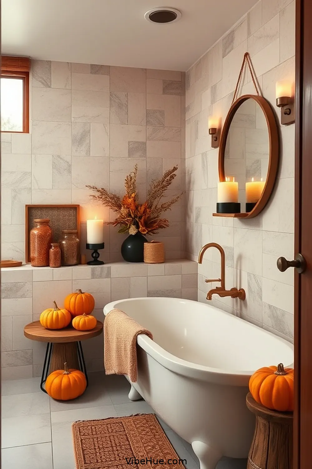 How to Create a Fall Mid-Century Modern Bathroom Style 5 Add Seasonal Decor Accents for How to Create a Fall Mid-Century Modern Bathroom Style