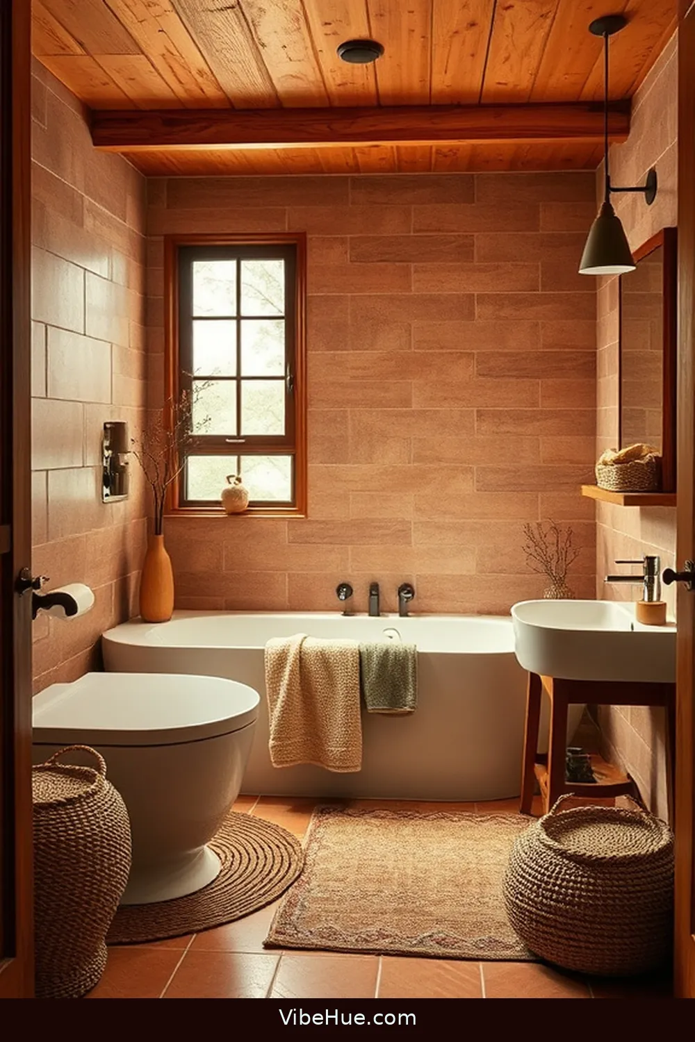 How to Create a Fall Mid-Century Modern Bathroom Style 3 Incorporate Textured Materials for How to Create a Fall Mid-Century Modern Bathroom Style