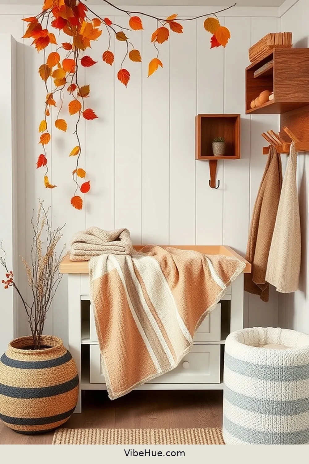 How to Create a Fall Nursery in Modern Farmhouse Style 15 Creating a Comforting Changing Area for How to Create a Fall Nursery in Modern Farmhouse Style