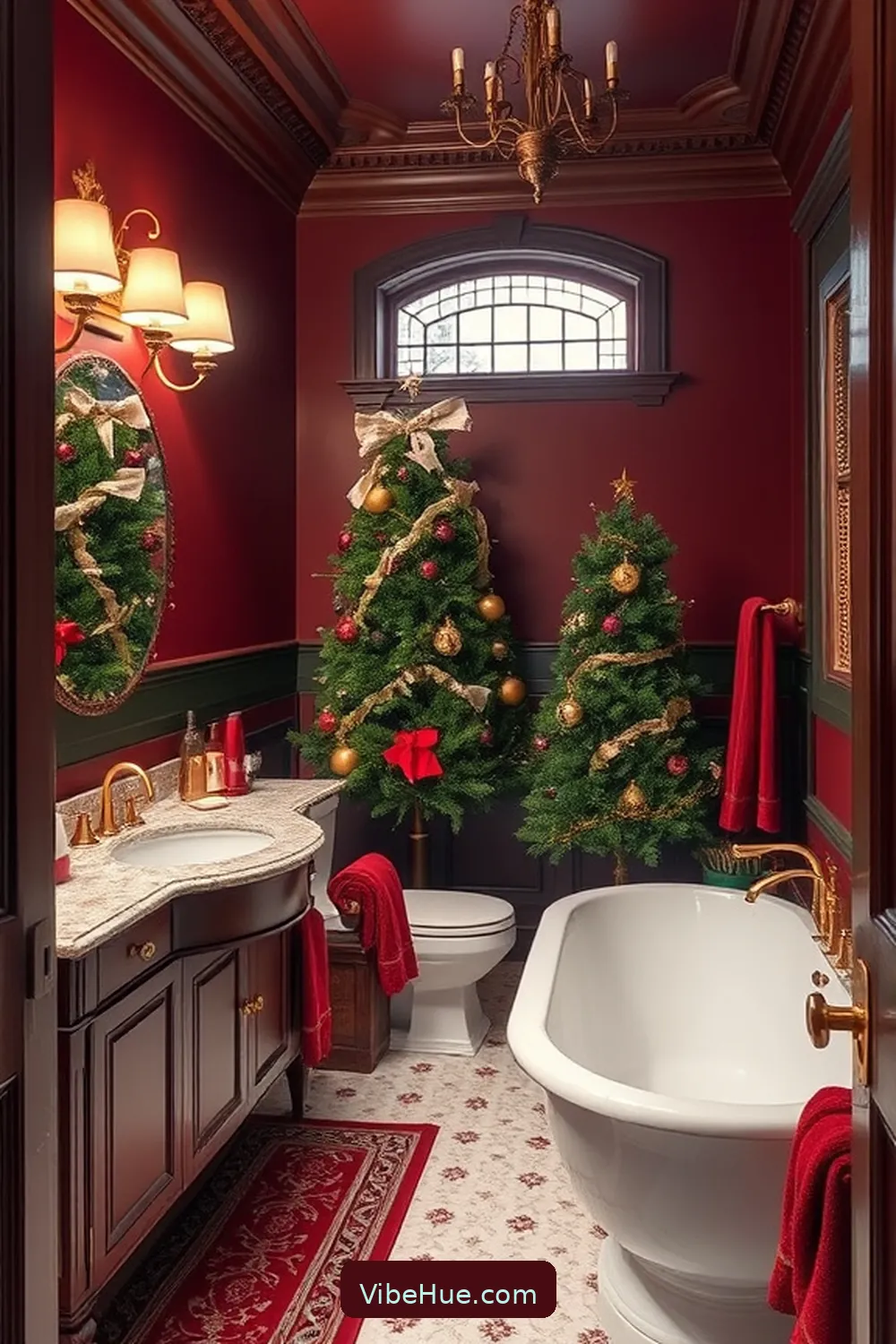 How to Create a Holiday Bathroom in Traditional Style 2 Choosing a Festive Color Palette for How to Create a Holiday Bathroom in Traditional Style