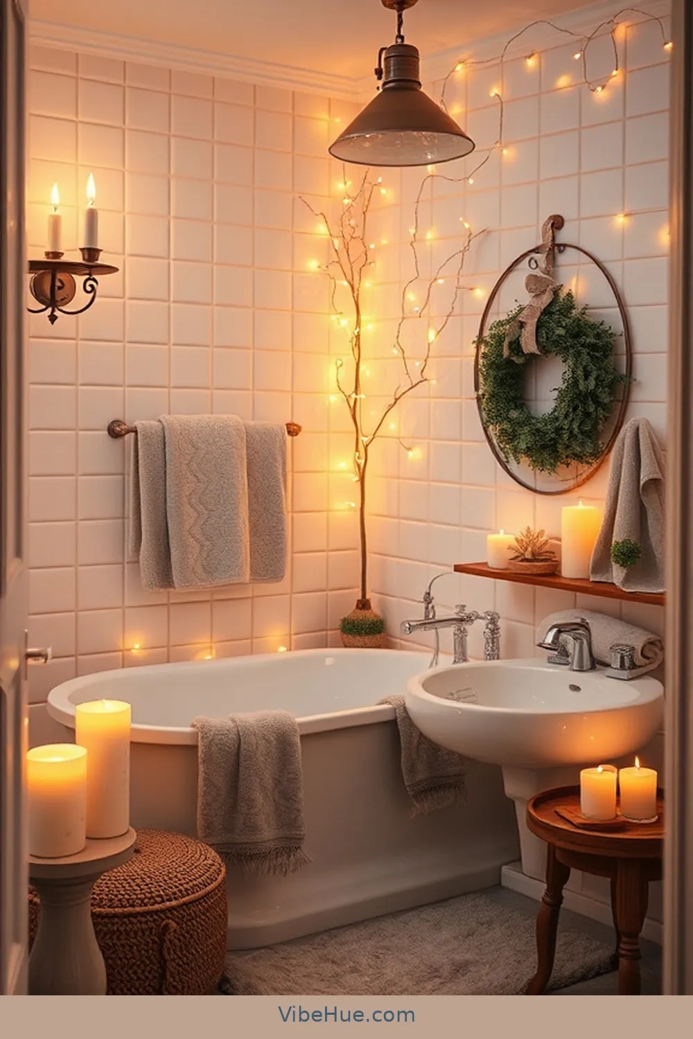 How to Create a Holiday Bathroom in Traditional Style 9 Creating a Cozy Atmosphere With Soft Lighting for How to Create a Holiday Bathroom in Traditional Style