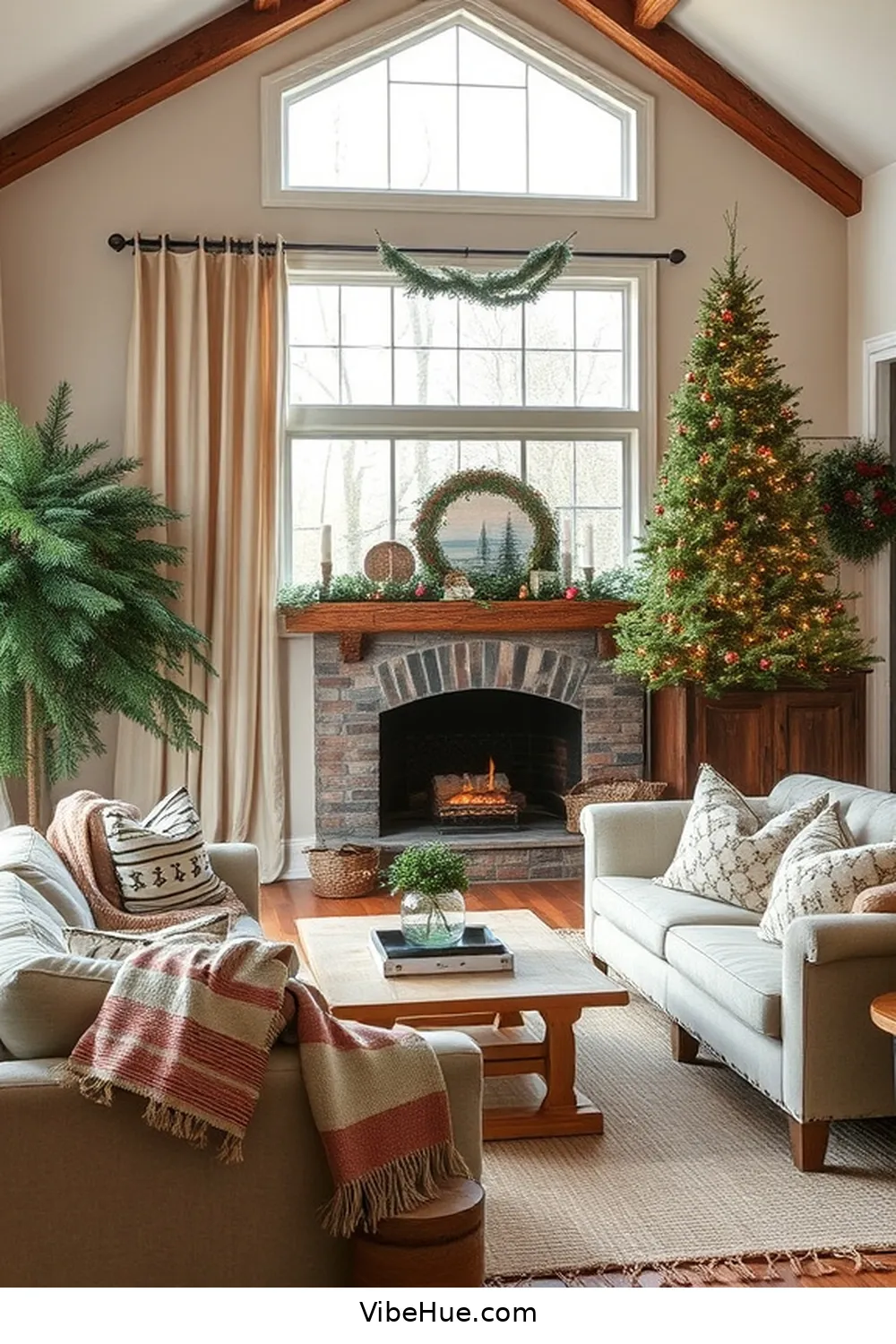 How to Create a Holiday Living Room in Traditional Style 4 Incorporate Natural Elements for How to Create a Holiday Living Room in Traditional Style