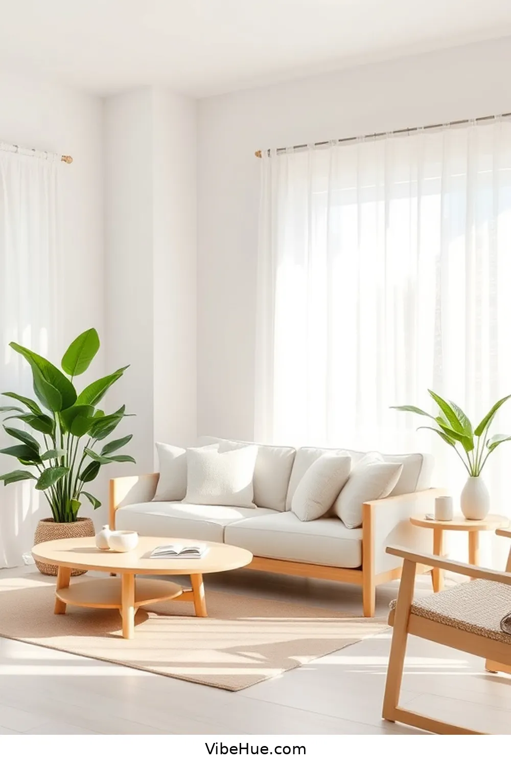 Choose a Light Color Palette for How to Create a Minimalist Summer Living Room Style