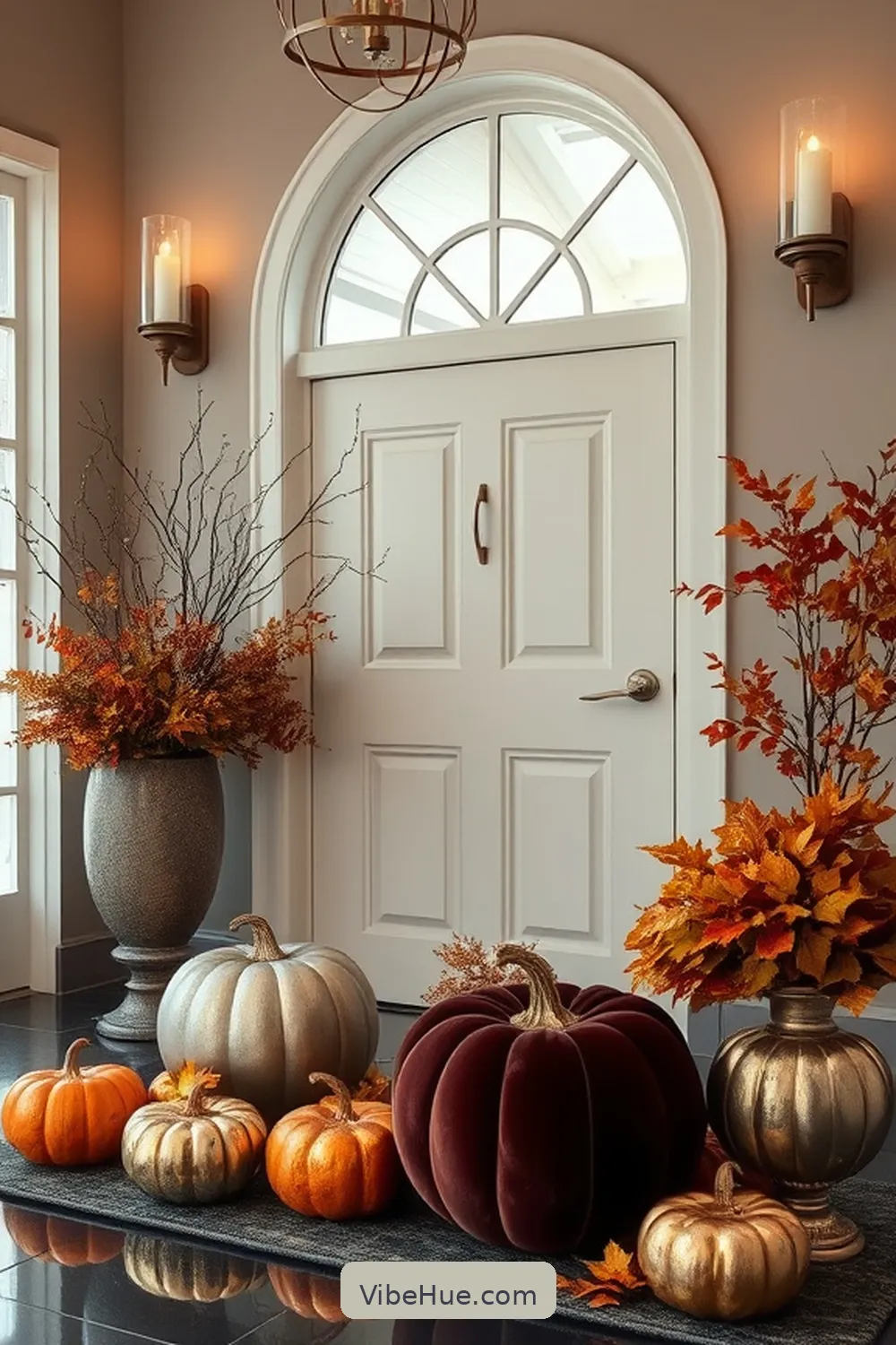 How to Create a Modern Glam Fall Entryway Style 12 Fall-themed Decor Accents for How to Create a Modern Glam Fall Entryway Style