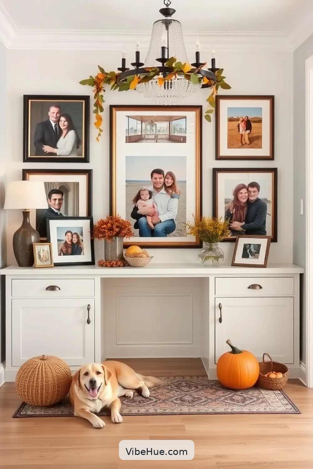 How to Create a Modern Glam Fall Entryway Style 13 Personal Touches With Family Photos for How to Create a Modern Glam Fall Entryway Style
