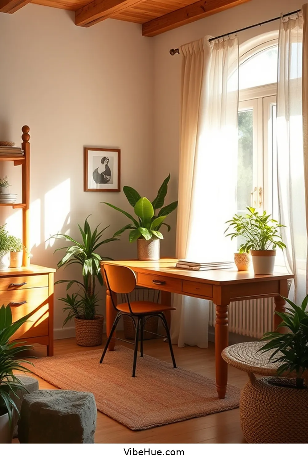 Incorporating Natural Materials for How to Create a Scandinavian Style Summer Home Office